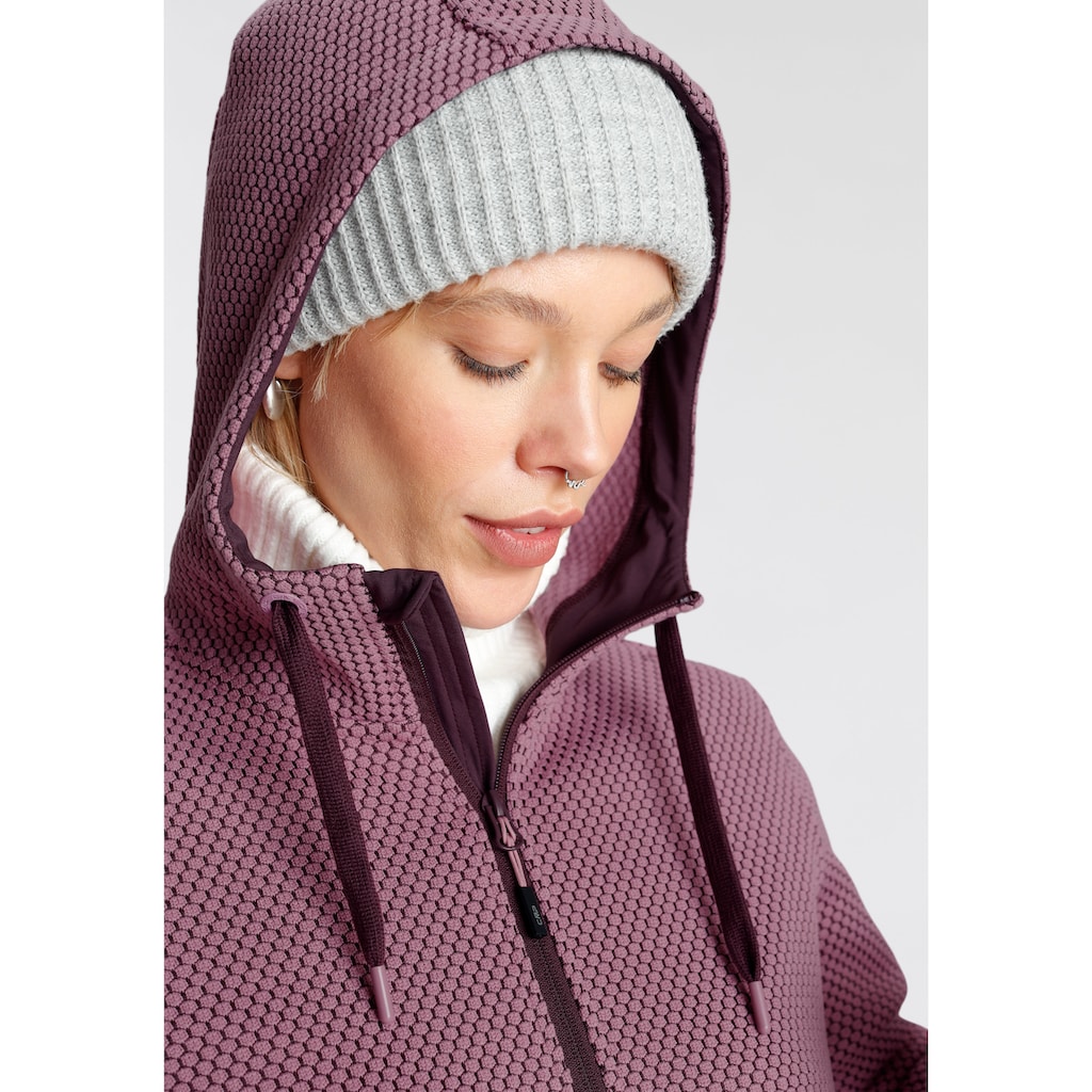 CMP Strickfleecejacke, mit Kapuze