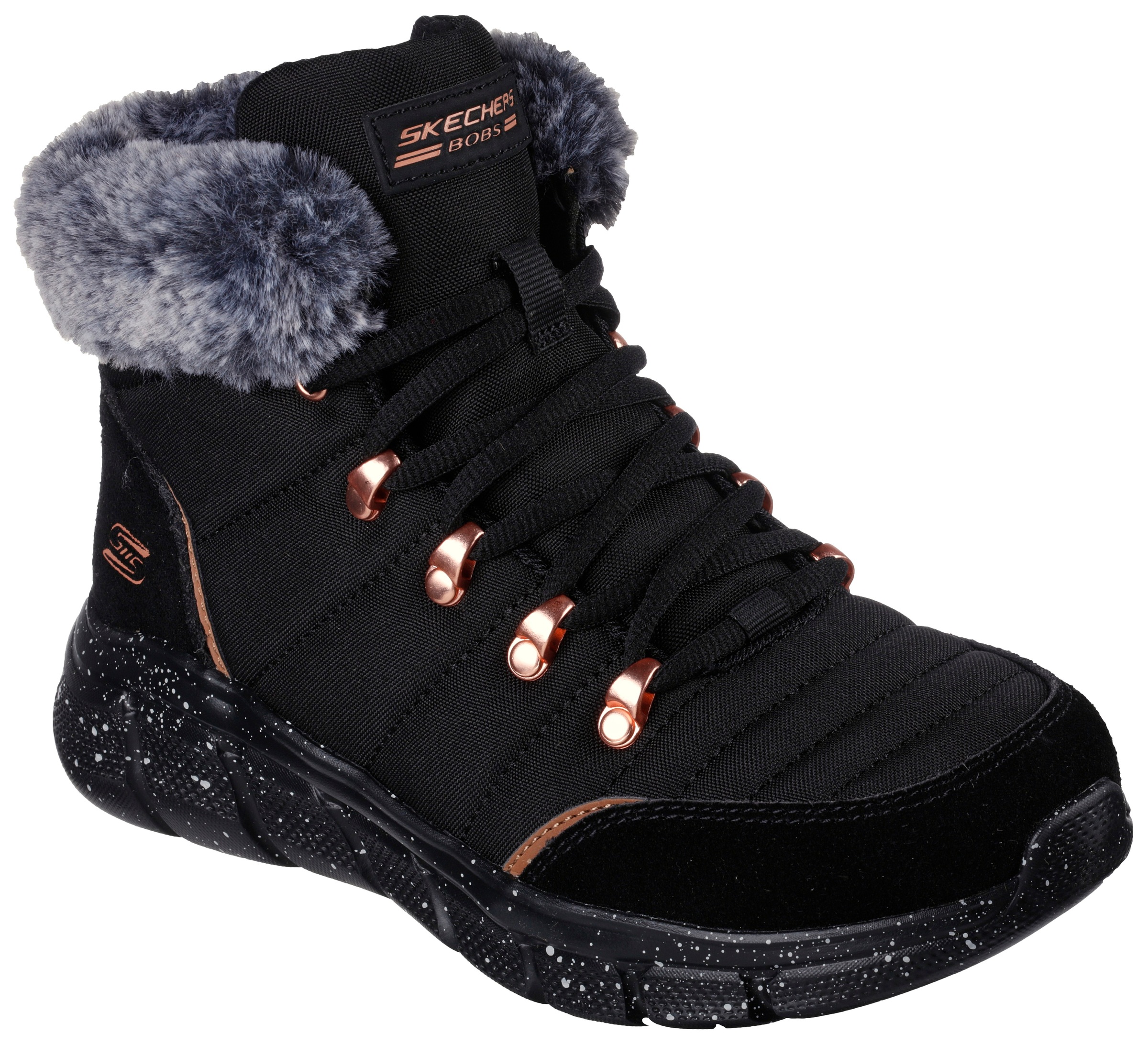 Skechers Winterboots »BOBS B FLEX -«, mit Fellimitat-Kragen