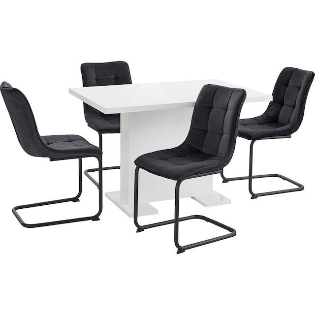 HELA Essgruppe »JENNY«, (Set, 5 tlg.), bestehend aus einem ausziehbaren  Tisch und 4 Stühlen online kaufen