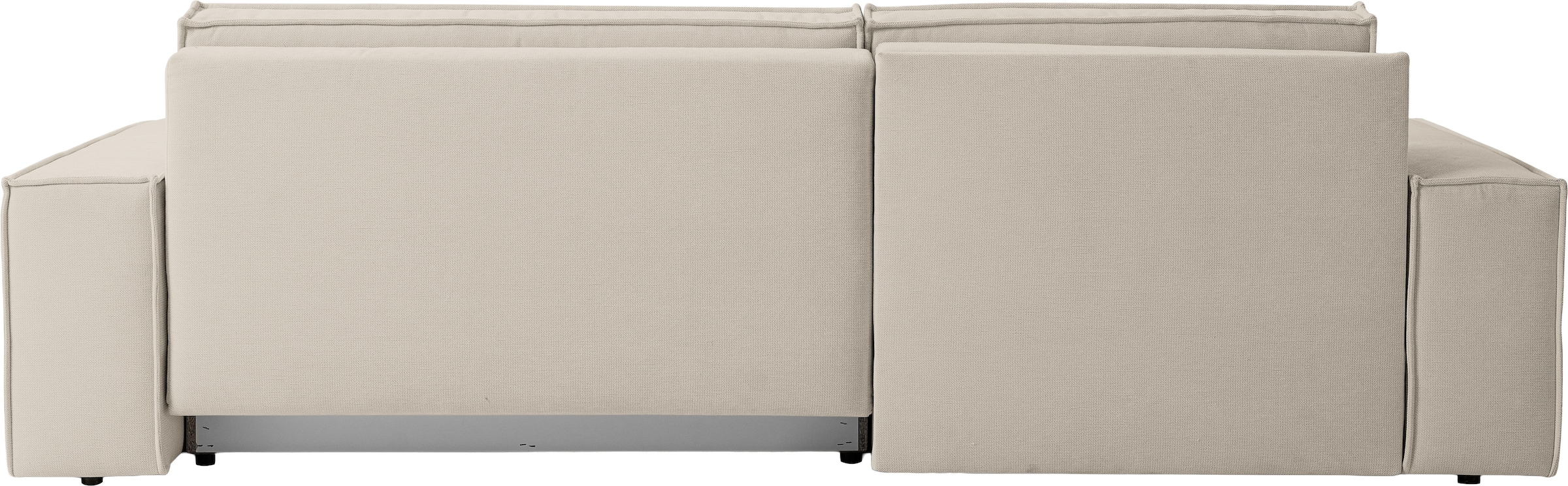 WERK2 Ecksofa »Treviso bequem, mit Bettfunktion und Bettkasten, Breite 267cm, L-Form« Moderne, teilmassive Polsterecke, Komfortpolsterung und losen Kissen.