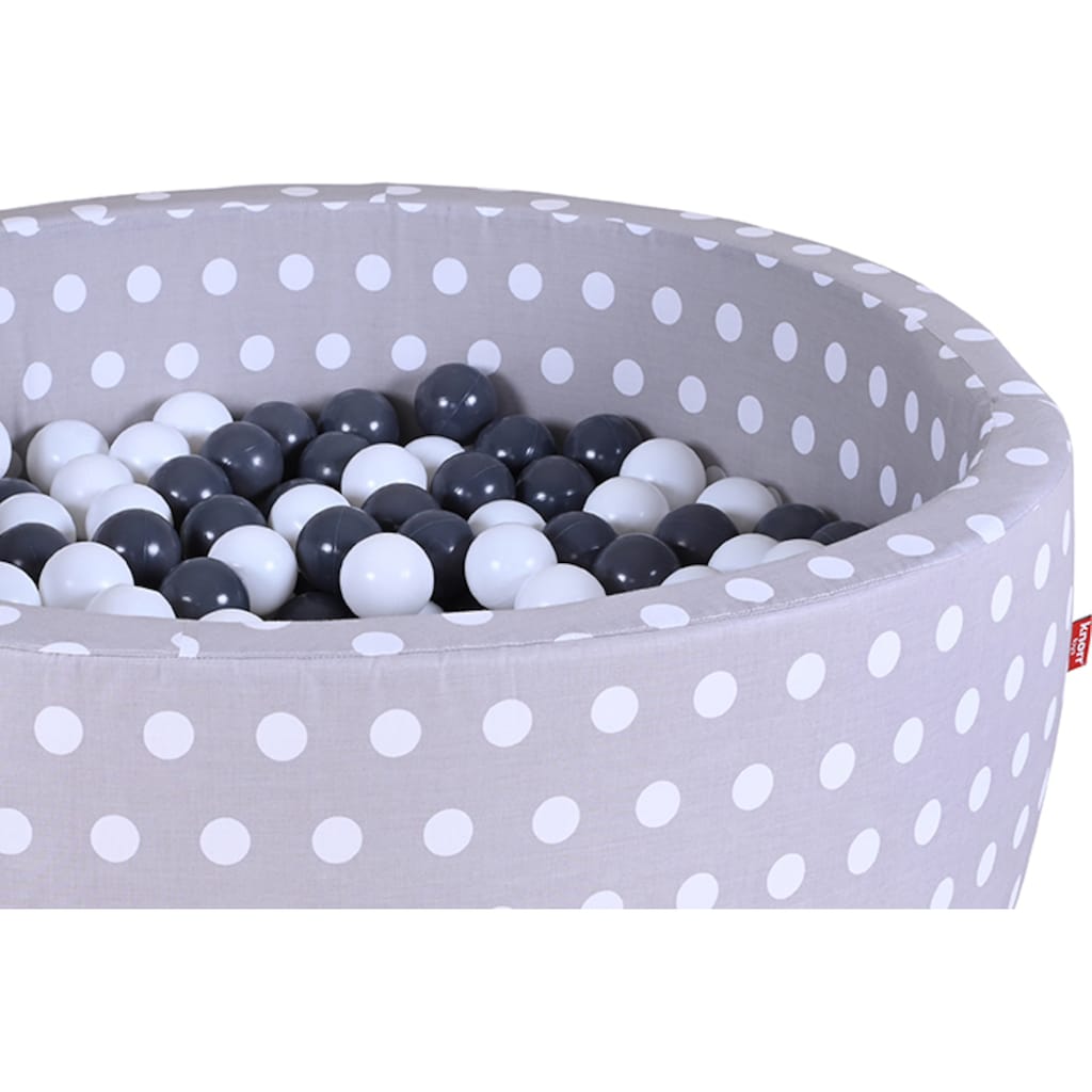 Knorrtoys® Bällebad »Soft, Grey White Dots«