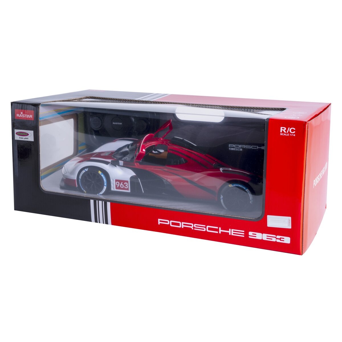 Jamara RC-Auto »Porsche 963 LMDH 1:14 rot 2,4GHz Tür manuell«