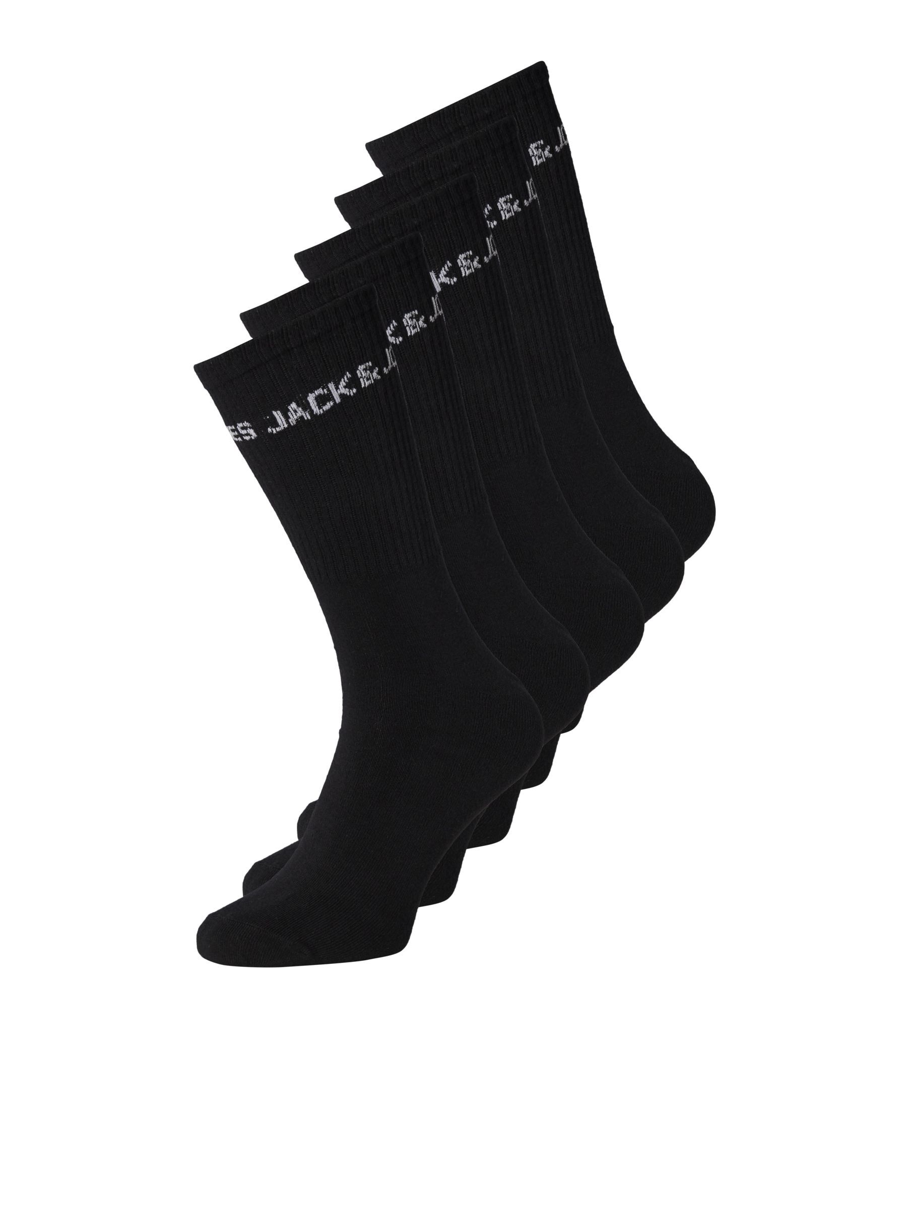 Jack & Jones Tennissocken »JACBASIC LOGO TENNIS SOCK 5 PACK NOOS« Packung, 5 Paar tlg.