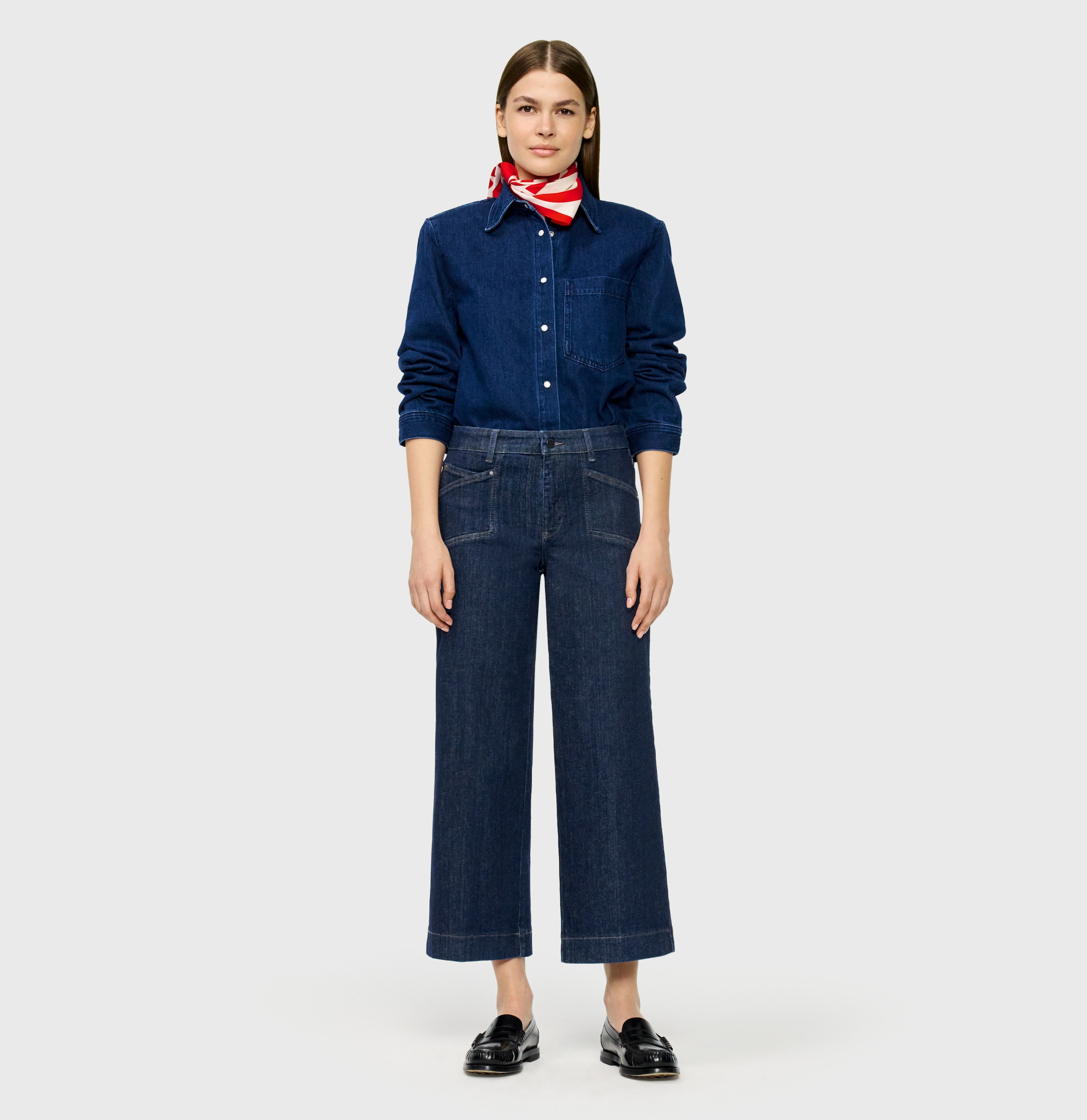 MAC Weite Jeans Figurformender Shaping-Effekt
