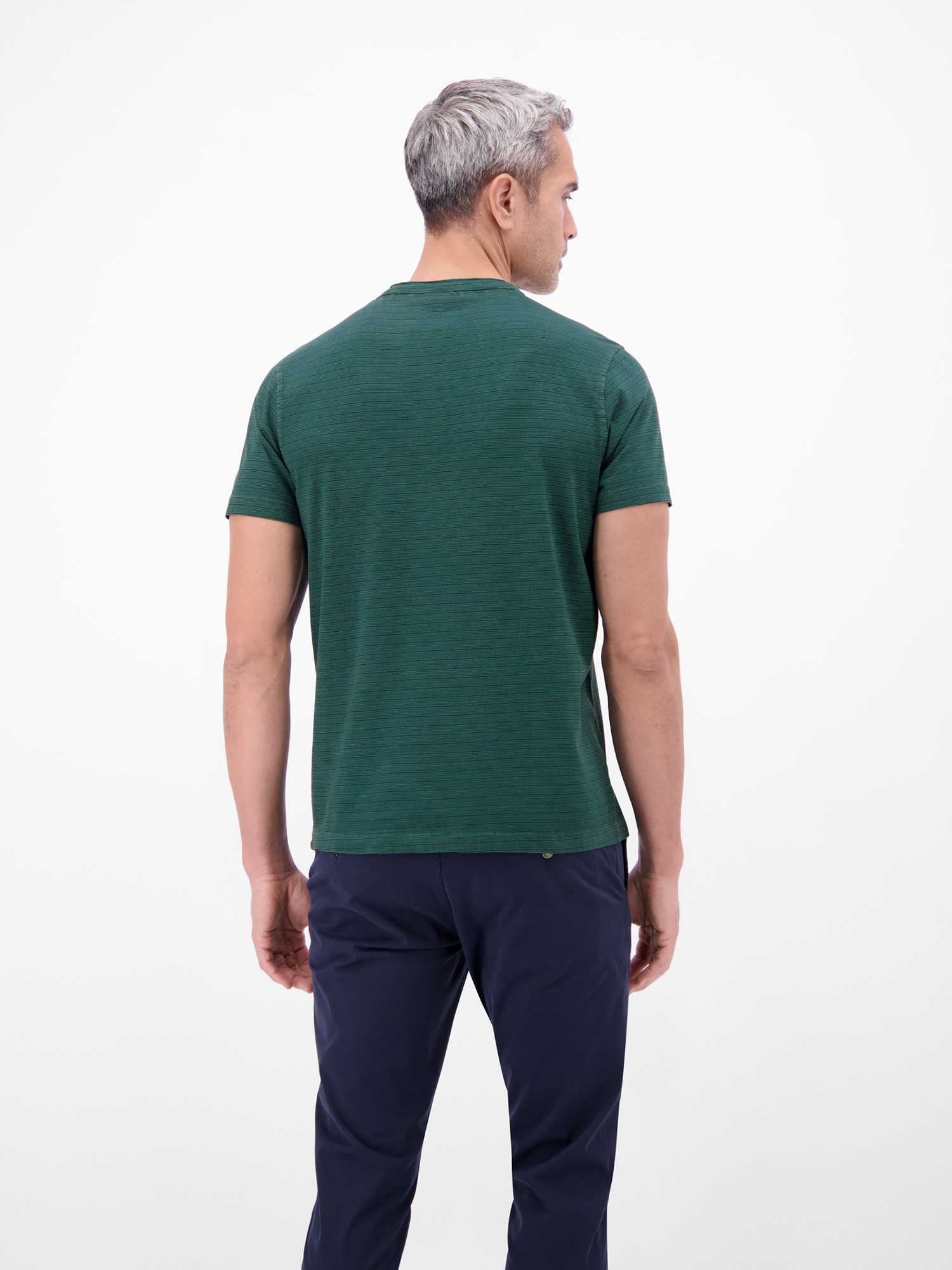 LERROS T-Shirt »T-Shirt in Fineliner-Optik, Rundhalsausschnitt«