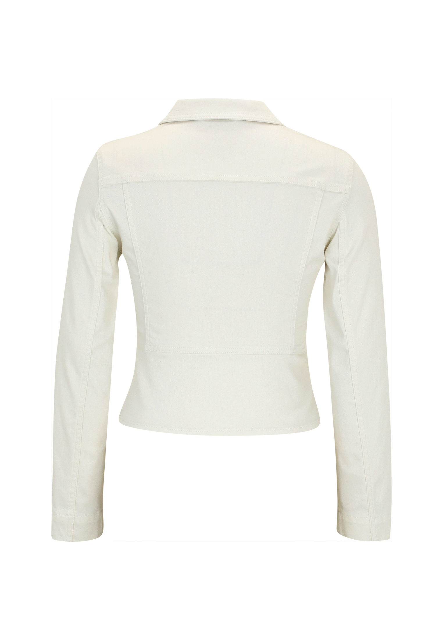 Zero Jeansblazer »Jeansjacke weiß mit Knopfleiste«