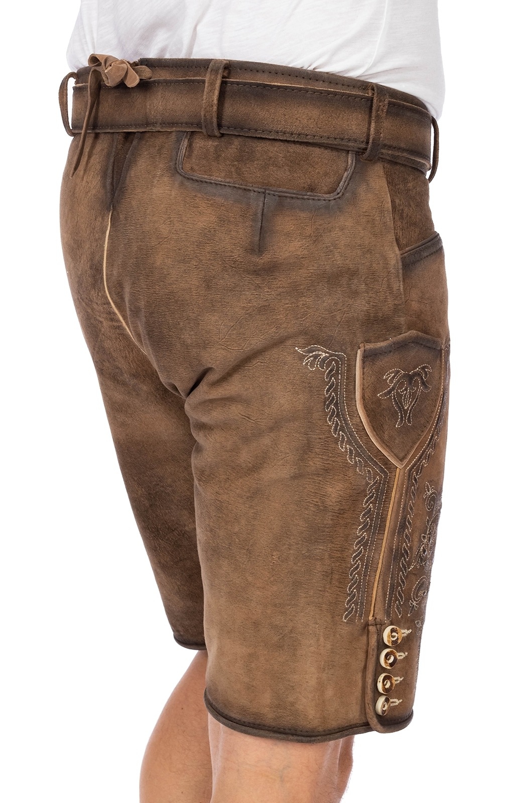 Gwandler Lederhose »Lederhose JONAS-gespeckt«
