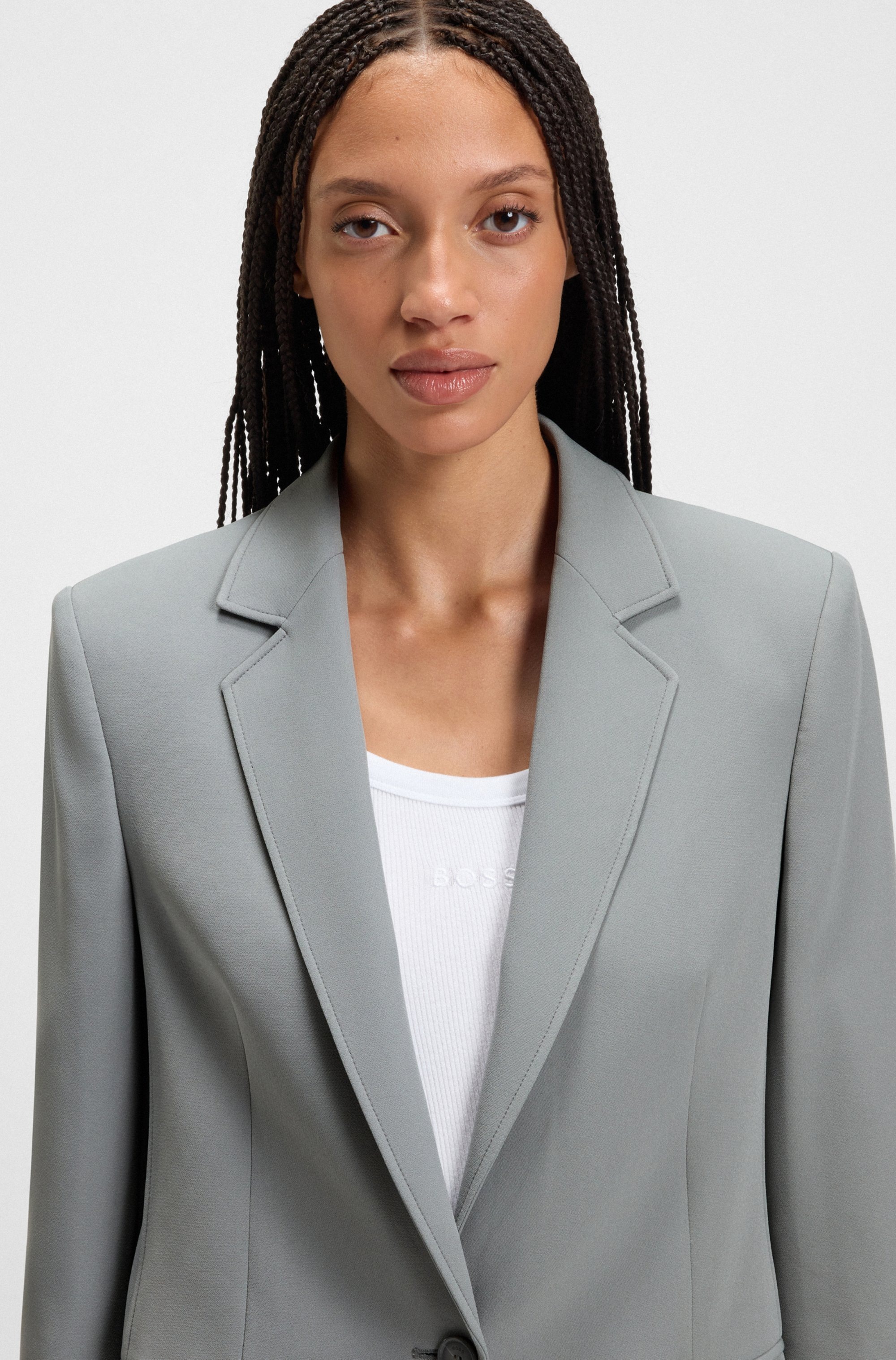 BOSS ORANGE Longblazer »Jabla Premium Damenmode«, mit 1-Knopf-Verschluss