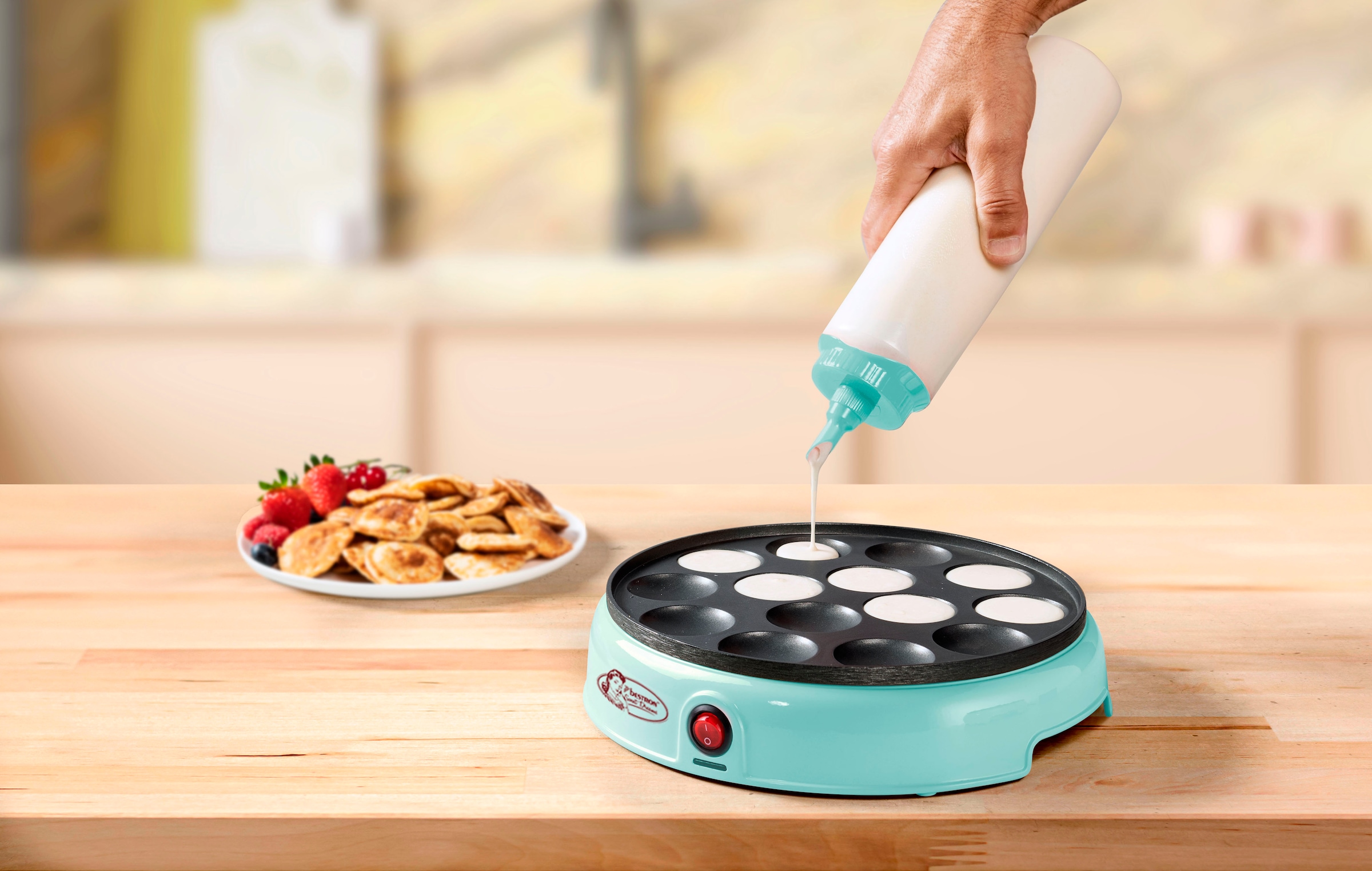 bestron Teigportionierer »ABOTTLEM«, (1 tlg.), mit Skala, Teigdosierer für 700 ml