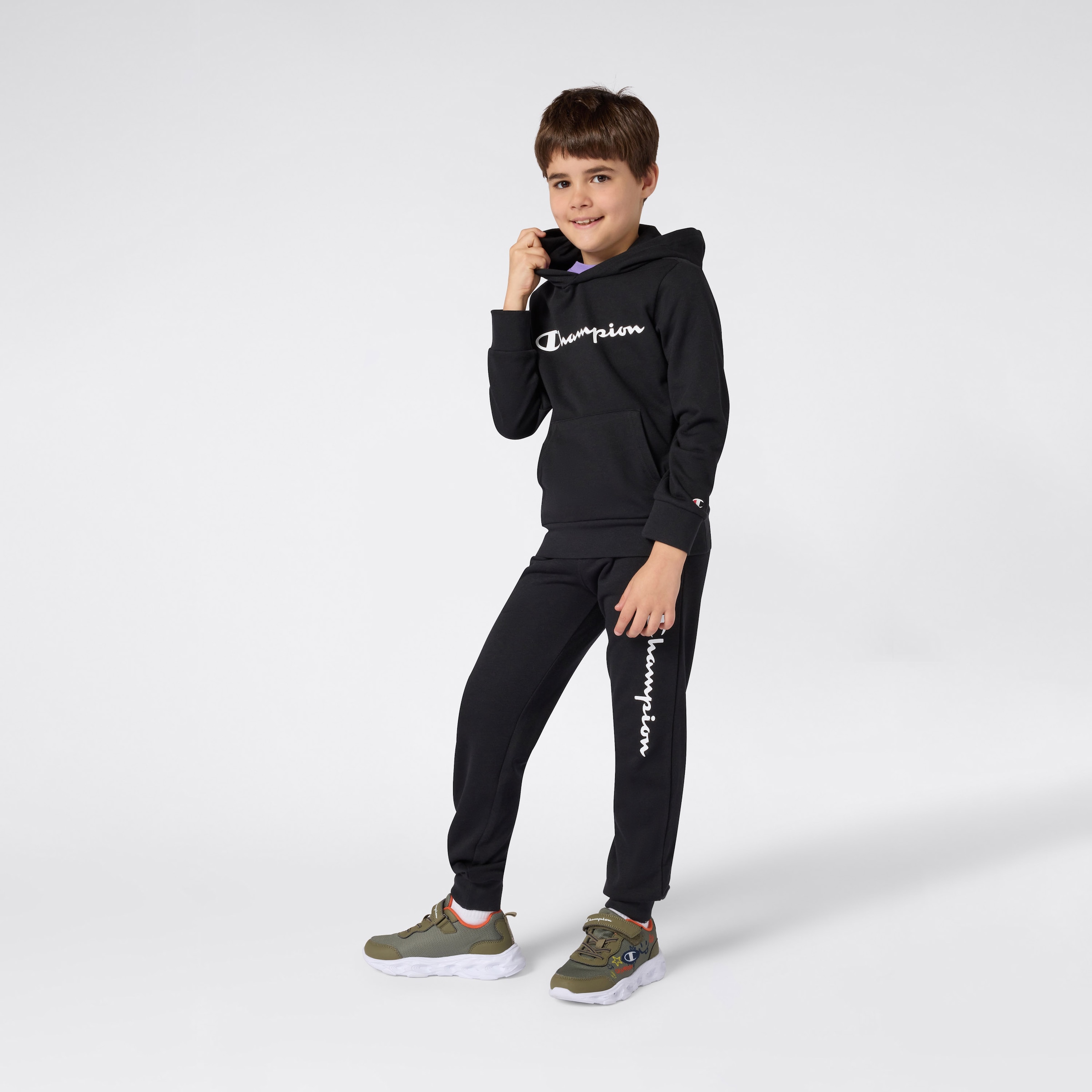 Champion Kapuzensweatshirt »ICONS CONTRAST Terry Hoodie«, 1 tlg. für Kinder, sportlicher Stil, aus Baumwolle und Polyester
