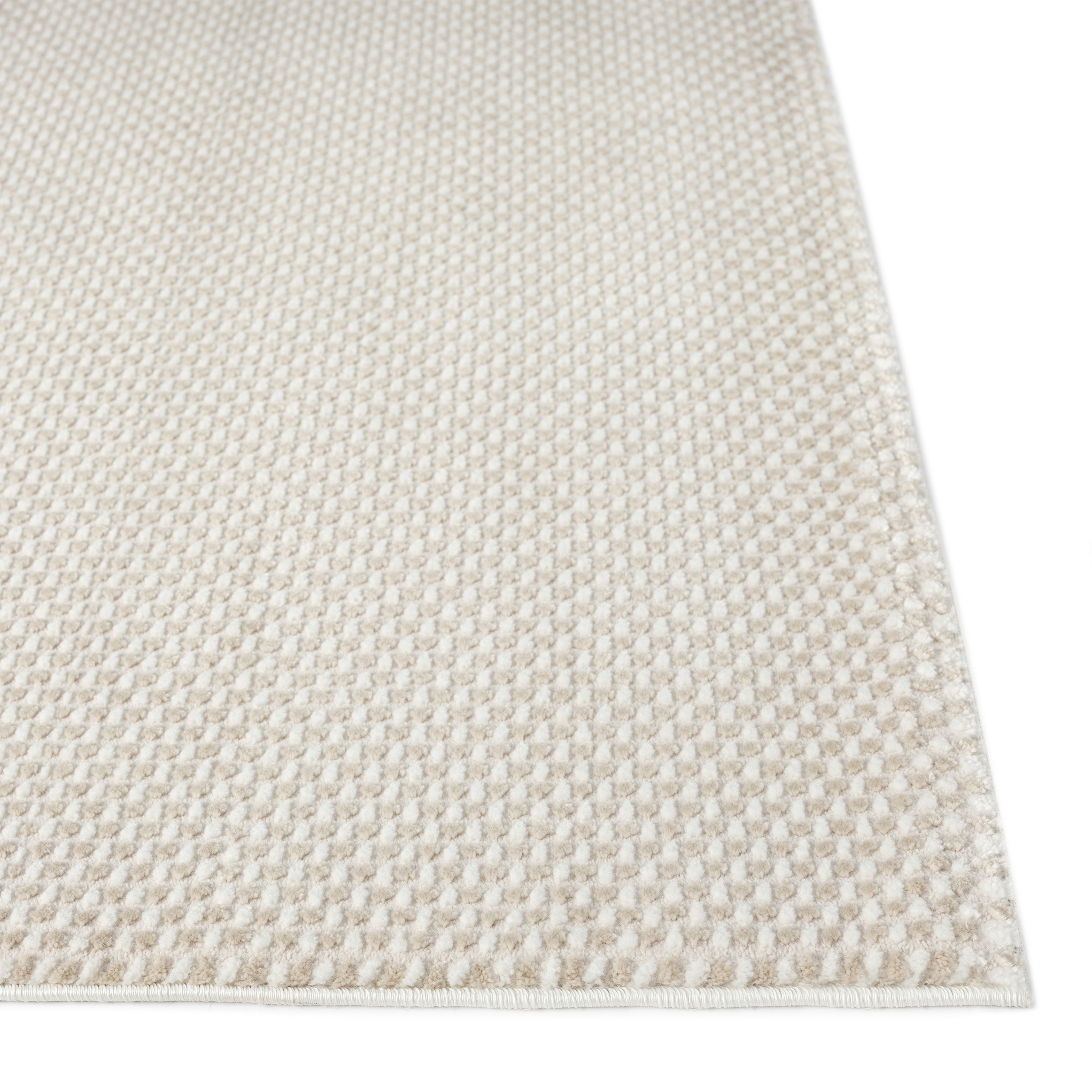 Sehrazat Teppich »Nora 5600 , auch als Läufer« rechteckig 10 mm Höhe Kurzflor, grafisches Hoch Tief  Muster, Wohnzimmer