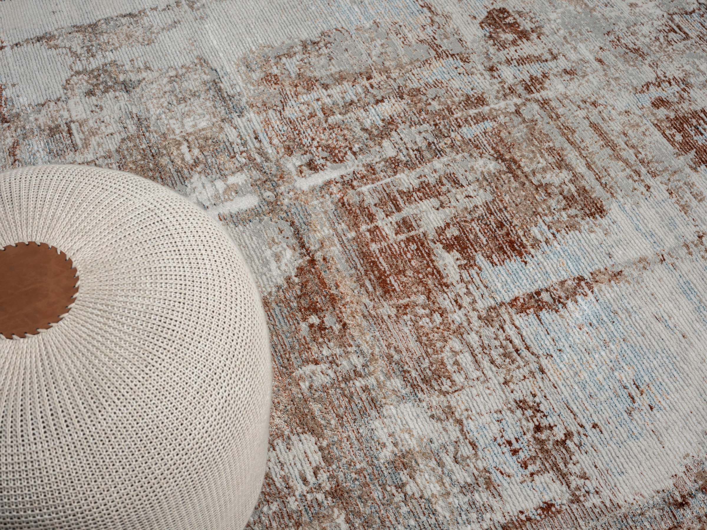 Myflair Möbel & Accessoires Teppich »Esme 2«, rechteckig, 8 mm Höhe, Kurzflor, Vintage Look, mit Fransen, besonders weich durch Microfaser