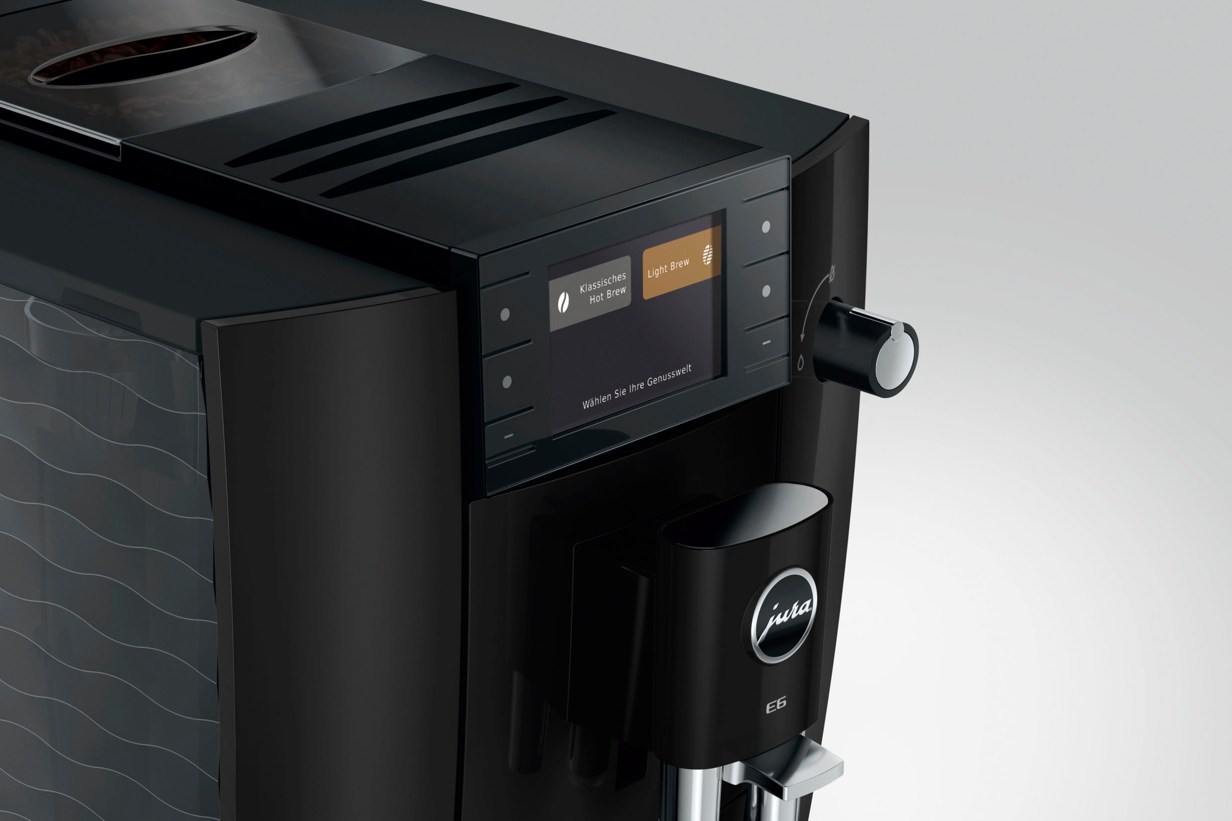 JURA Kaffeevollautomat »15642 E6 (ED), Piano Black« 17 Spezialitäten, Hot&Light Brew, Energiesparmodus,