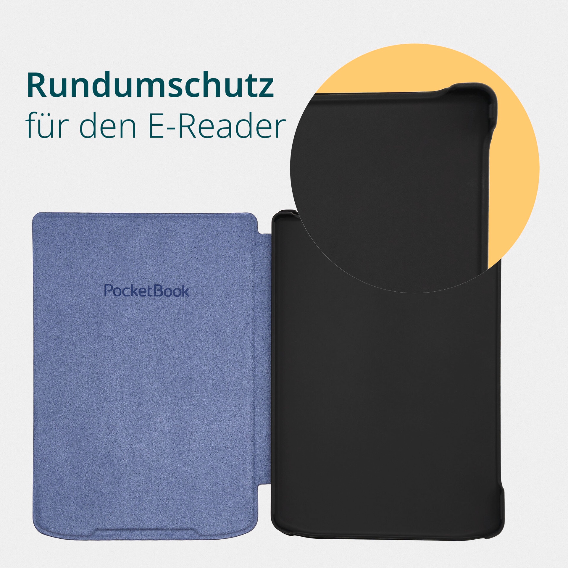 PocketBook E-Reader-Hülle »Shell Cover 6 für Verse, Verse Pro & Verse Pro Color«, 15,2 cm (6 Zoll), Backcover, Schutzhülle, Book Cover, Case, Schutzcase, stoßfest