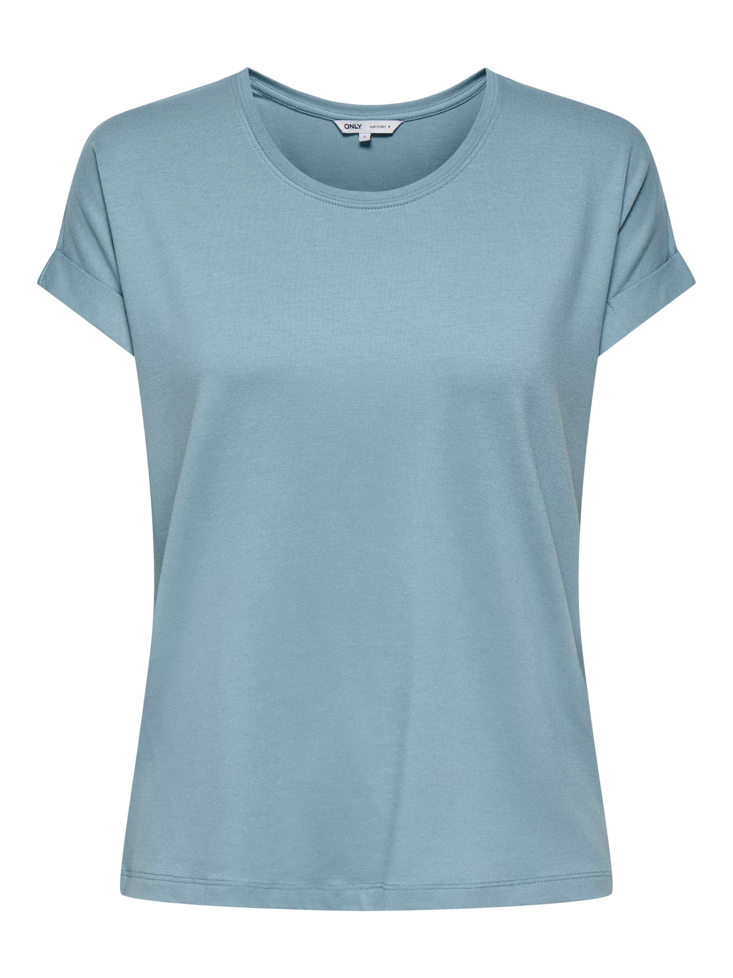 ONLY T-Shirt »ONLMOSTER S/S O-NECK TOP NOOS JRS«, mit Aufschlag am Arm
