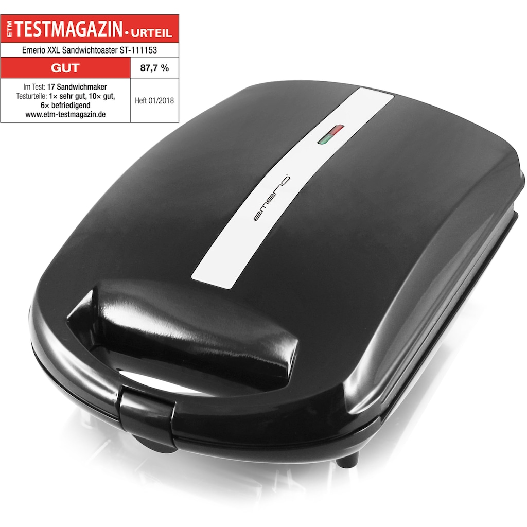 Emerio Sandwichmaker »ST-111153 FAMILY«, 1300 W