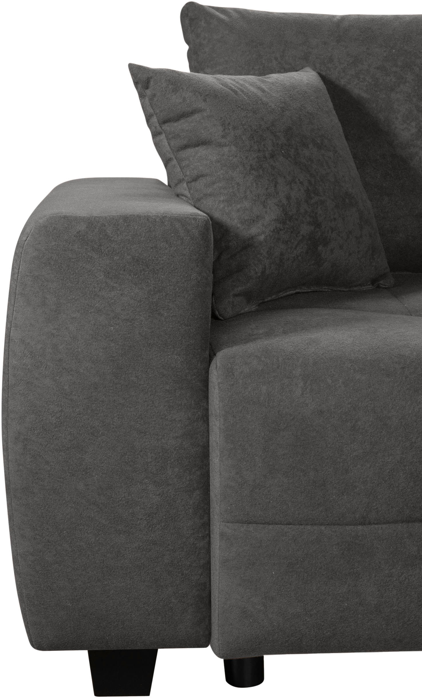 OTTO home Ecksofa »Bella Couch L-Form, B: 234 cm - OTTO. Verlässliche Qualität.« optional Schlaffunktion & Bettkasten, mit Zierkissen