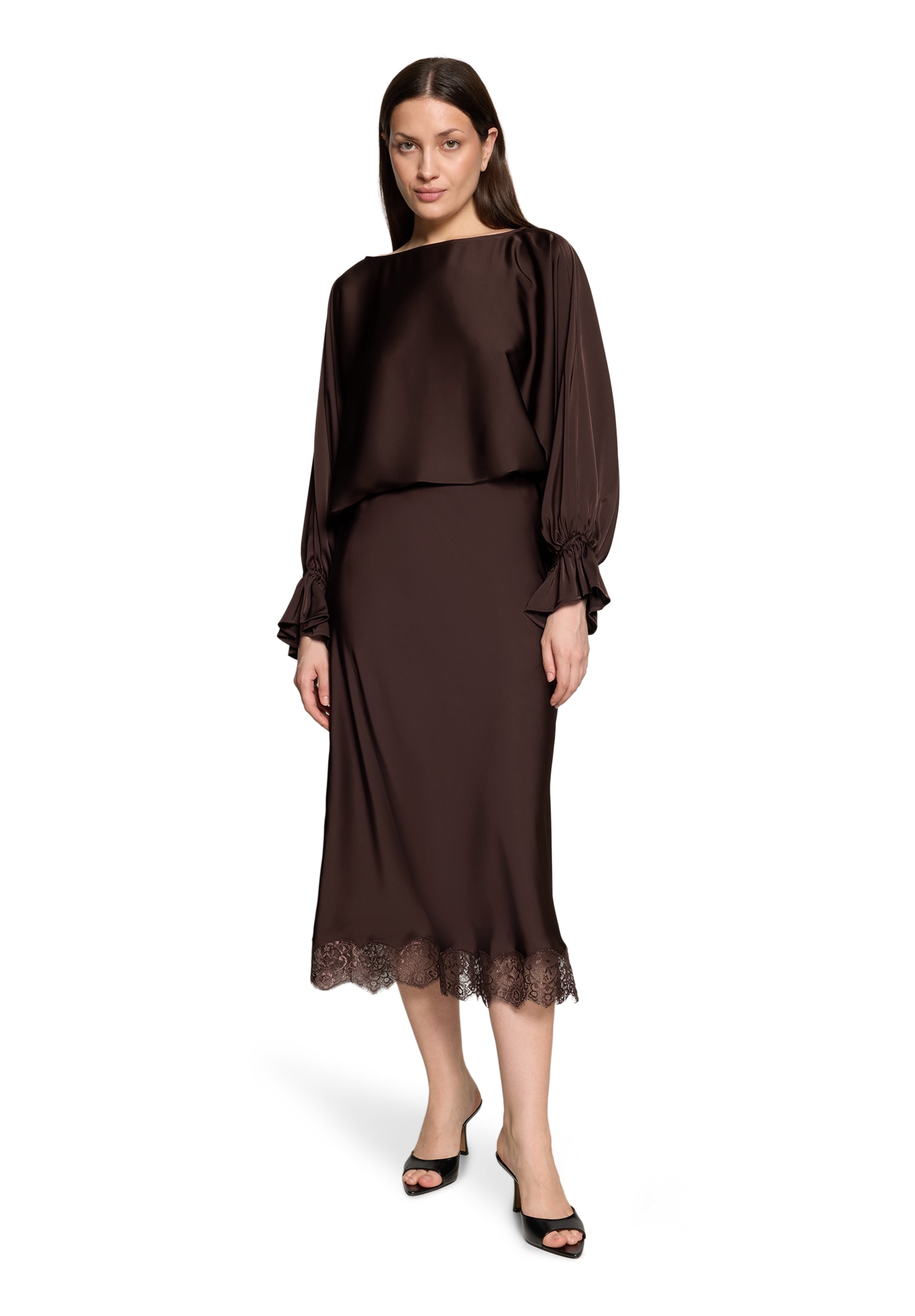 Vera Mont Satinbluse »Satin-Bluse mit Fledermausärmeln«
