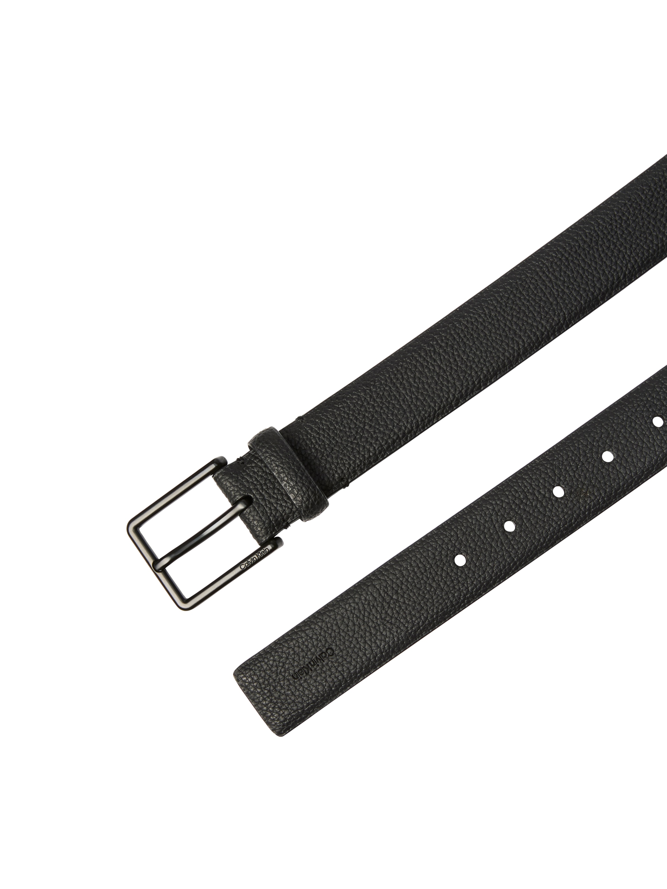 Calvin Klein Jeans Ledergürtel »WARMTH BUCKLE PEBBLE 35MM FIXED« Größenverstellbar mit Metallschließe