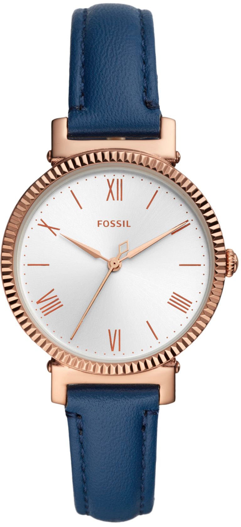 Fossil Quarzuhr »DAISY 3 HAND, ES4862«, Armbanduhr, Damenuhr, Lederarmband
