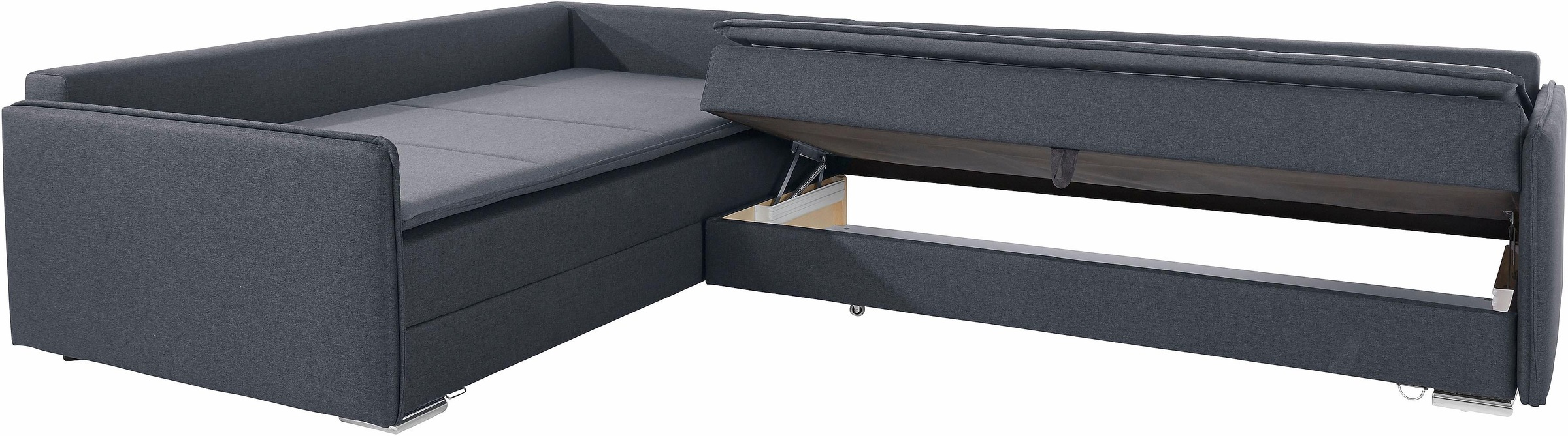 INOSIGN Ecksofa »Dream L-Form«, mit Federkern, mit Bettfunktion und Bettkasten