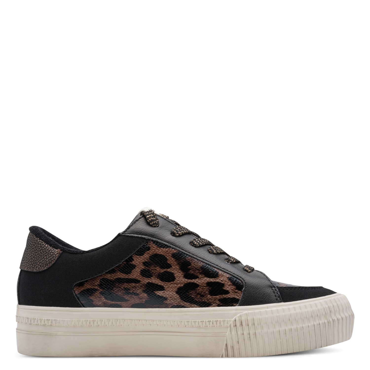 Tamaris Plateausneaker  Freizeitschuh, Halbschuh, Schnürer im angesagten Animal-Look