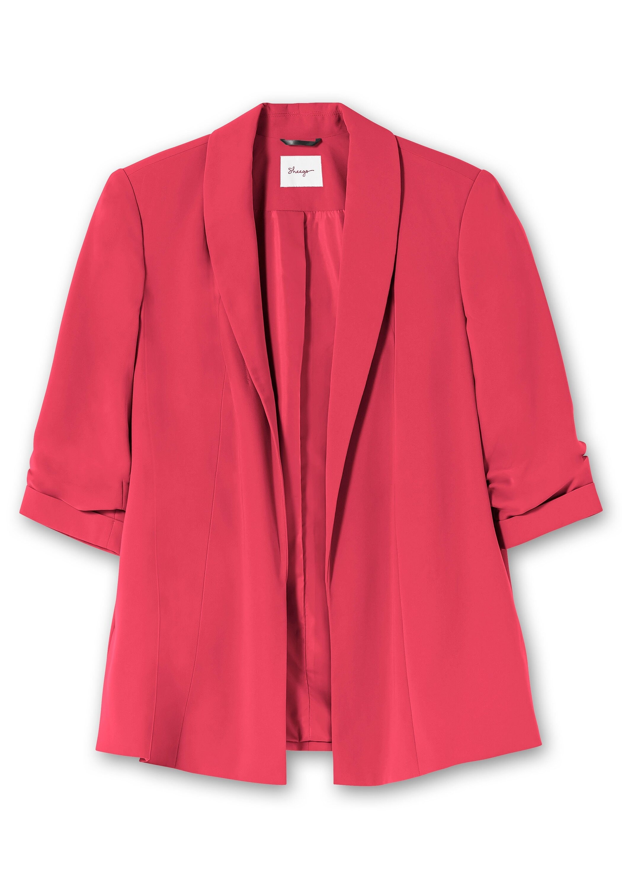 Sheego Longblazer »Blazer mit Schalkragen und gerafftem 3/4-Arm«