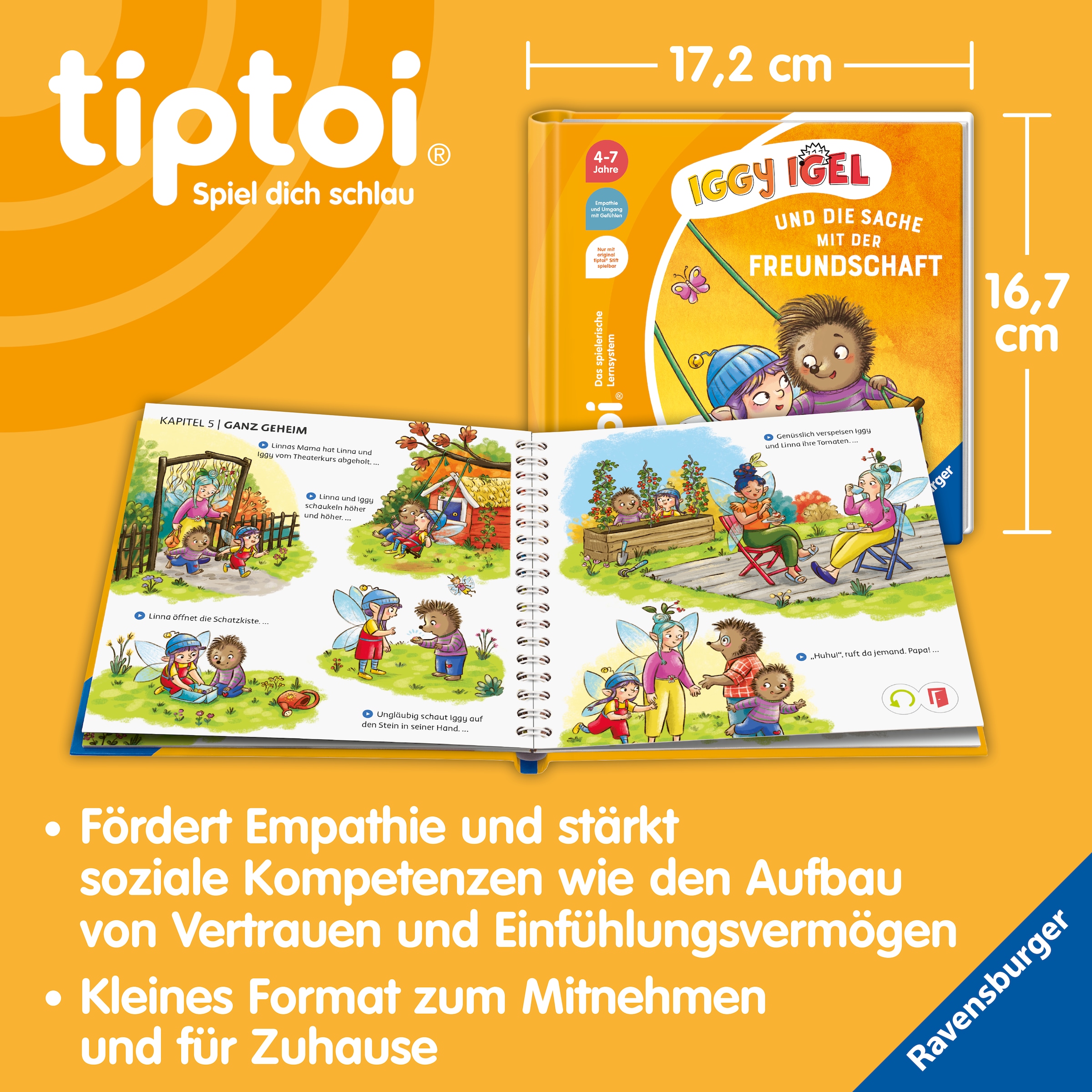Ravensburger Kinderbuch »tiptoi® Bildergeschichten über den Umgang mit Gefühlen« Iggy Igel und die Sache mit der Freundschaft; Made in Europe