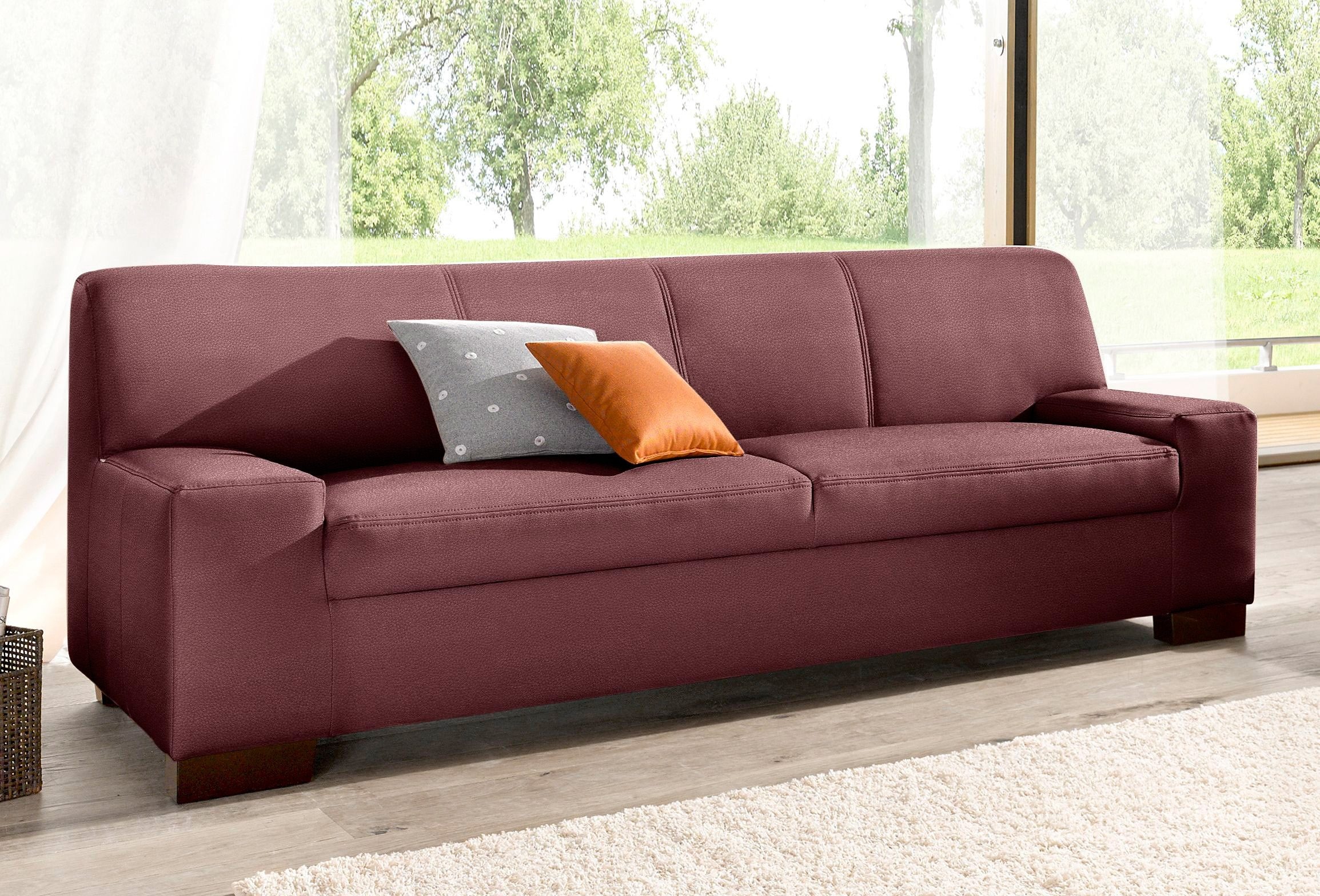 DOMO collection 2-Sitzer »Norma Top, elegant und modern, flache Armlehnen, komfortabel,«