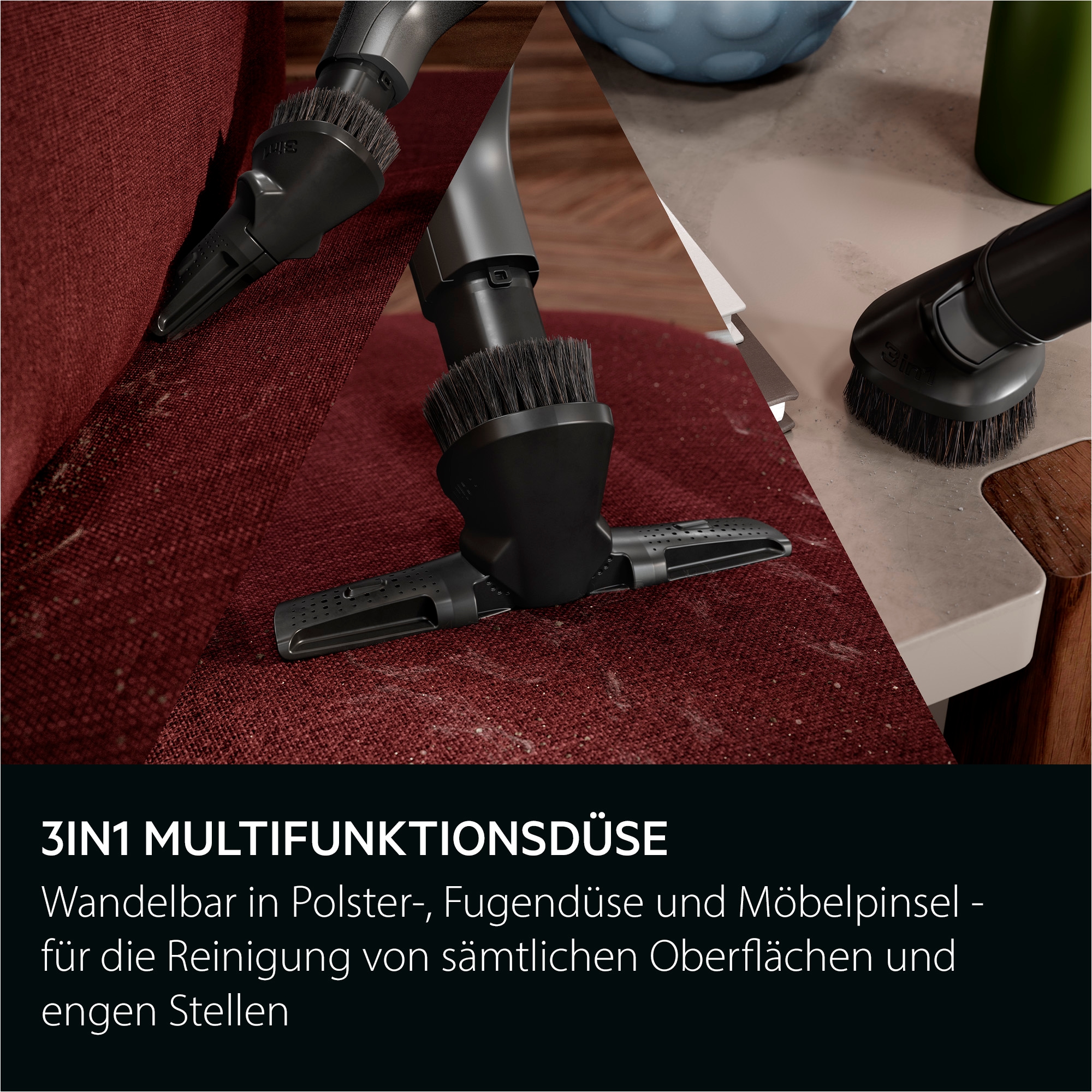 AEG Bodenstaubsauger »VX9-5-EBR« 650 W mit Beutel Extra stark & leise – Beutelstaubsauger 69 dB, HEPA für Allergiker