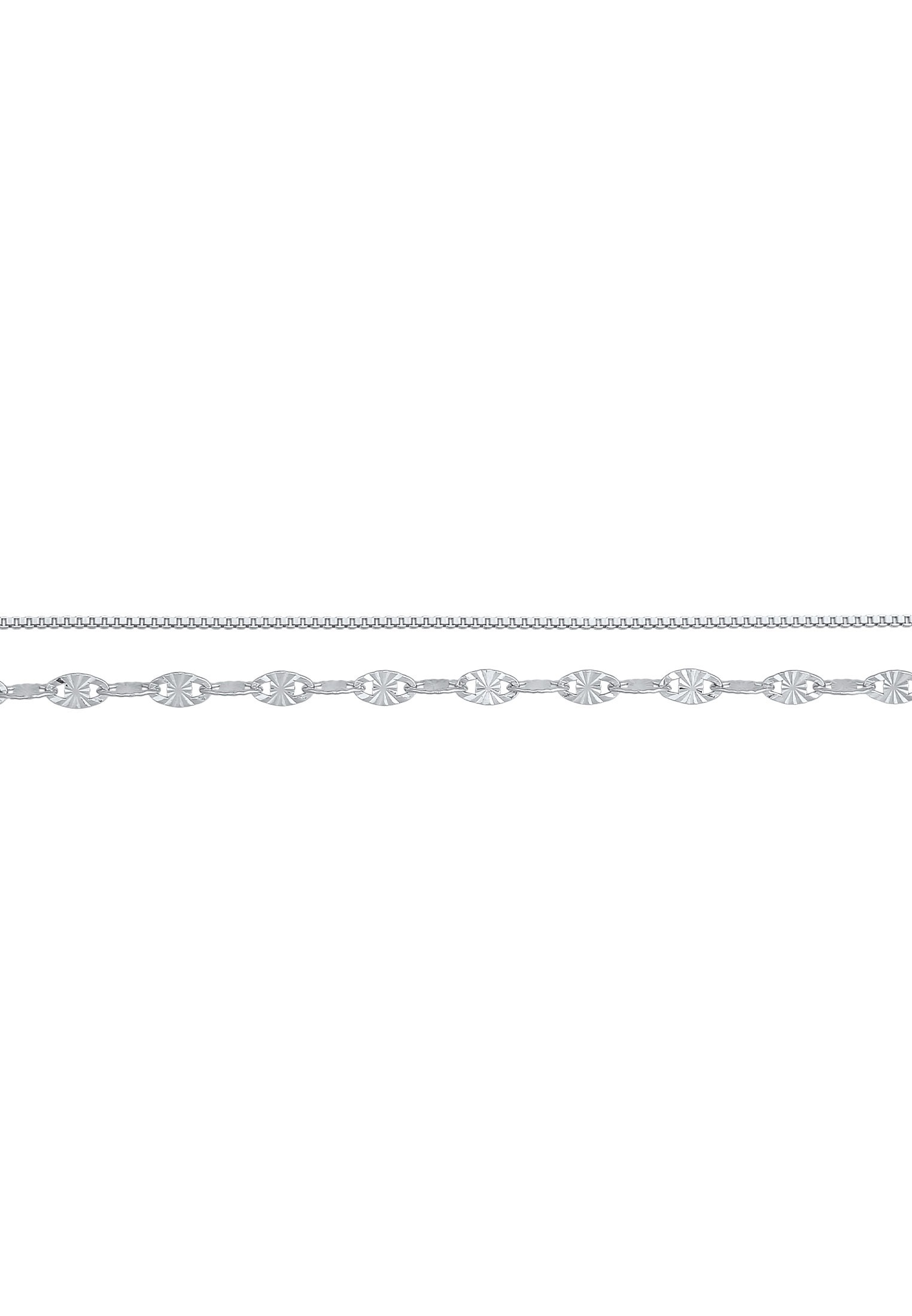 Elli Ketten-Set »Halskette Choker Venezianer Plättchen 2er Set 925 Silber«