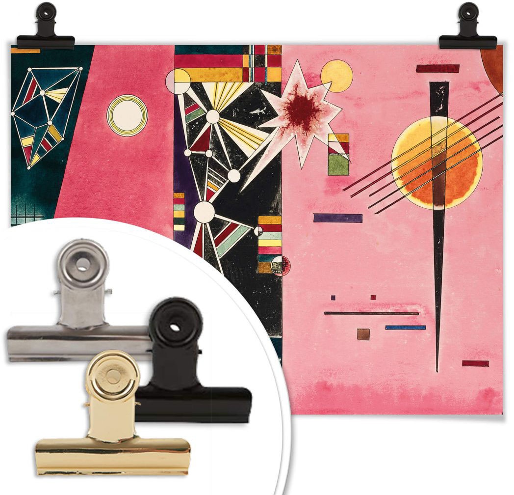 Kunst Online »Kandinsky Wall-Art Wandposter OTTO St.), abstrakte Poster Bild, im Shop Rosa Abstrakt, Rot«, Wandbild, bestellen Poster, (1