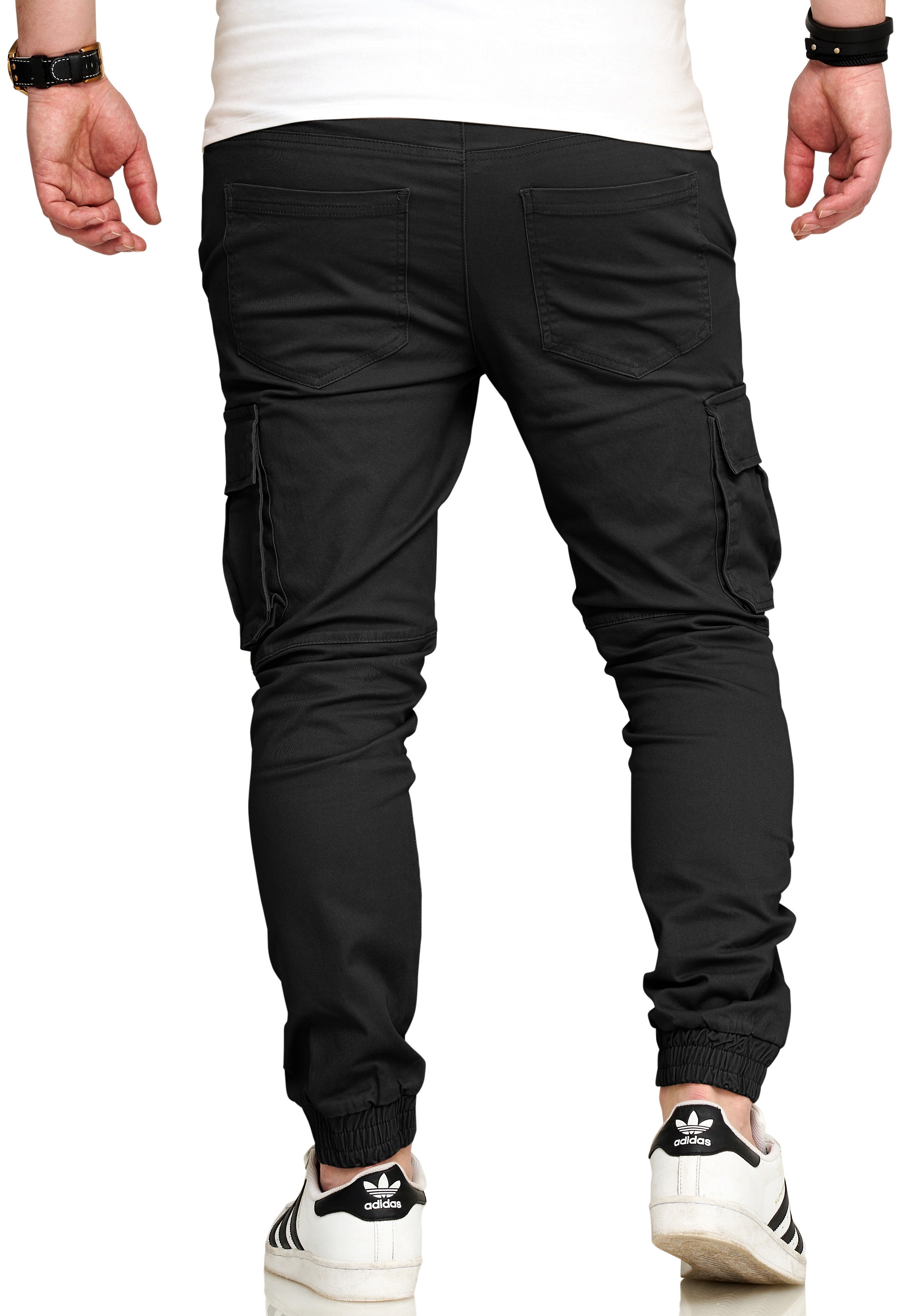 SOULSTAR Cargohose »Freizeithose Jogger-Hose mit elastischem Bund Stoffhose für Herren«  Herren Chino Jogger Jeans Hose Stoffhose Freizeithose