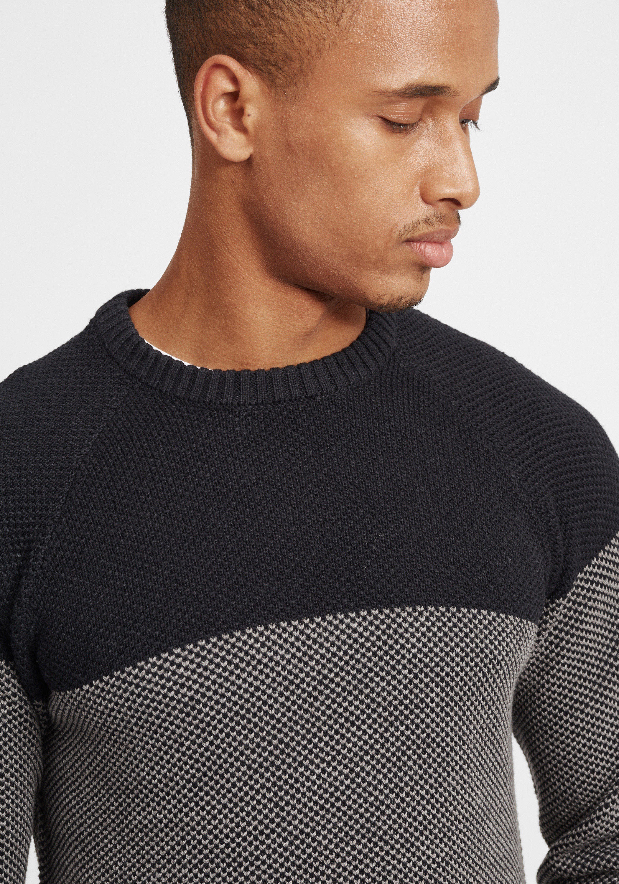 !Solid Strickfleece-Pullover »Strickpullover SDRapel«