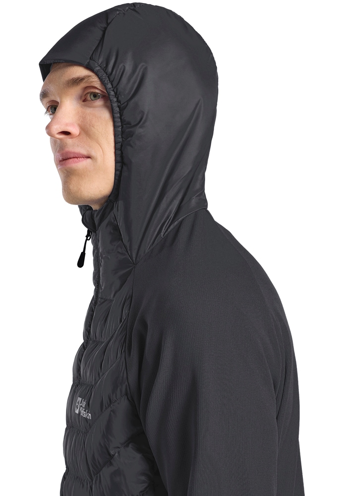 Jack Wolfskin Hybridjacke »ROUTEBURN PRO HYBRID M«, mit Kapuze