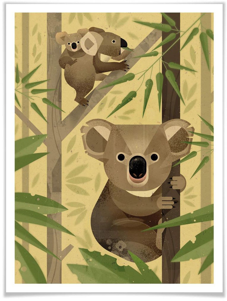 Wall-Art Poster »Koala«, Wandbild, Shop Wandposter Online St.), (1 im Poster, OTTO Tiere, Bild