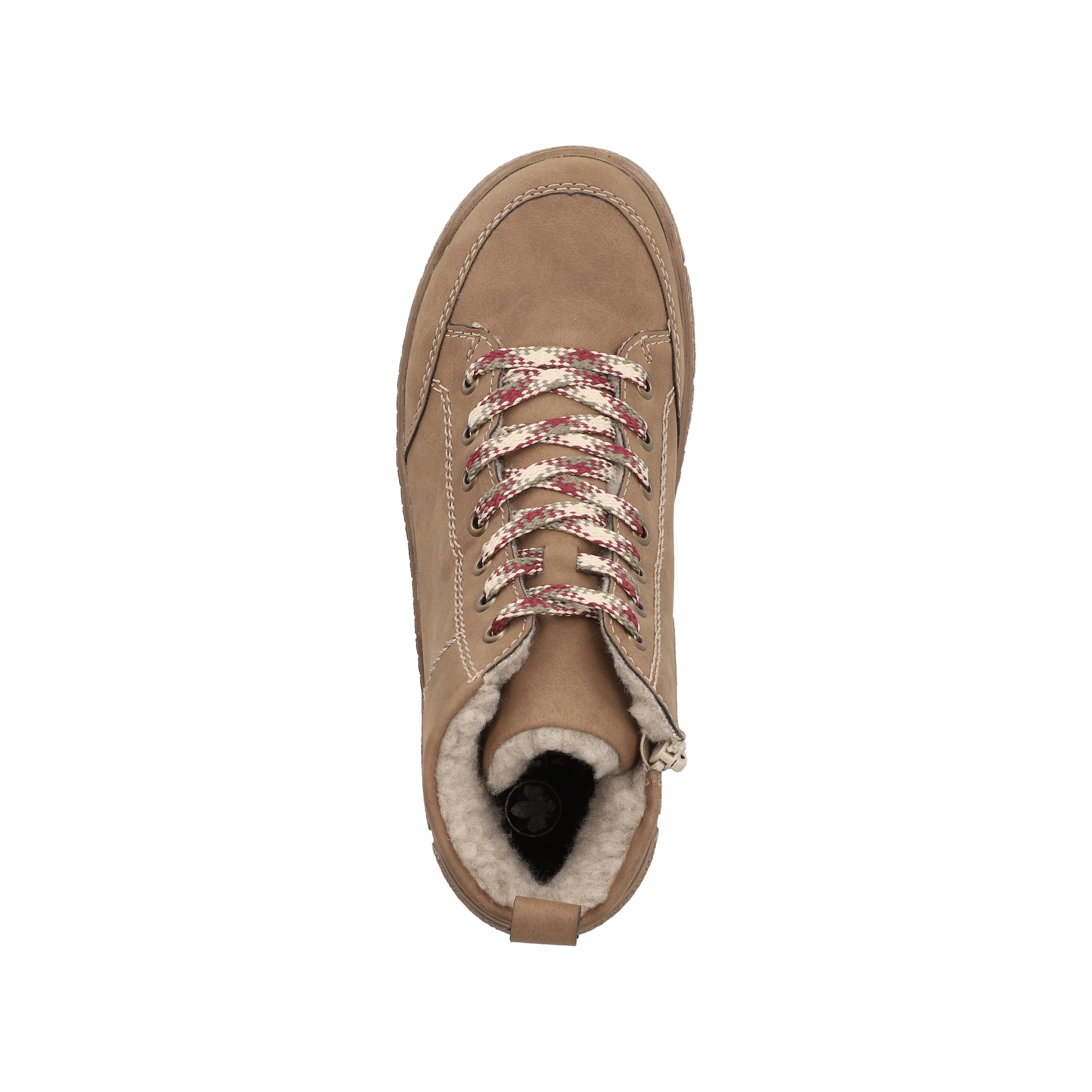 Rieker Winterboots  Schnürboots, Schnürstiefelette mit Warmfutter und Ziersteppung