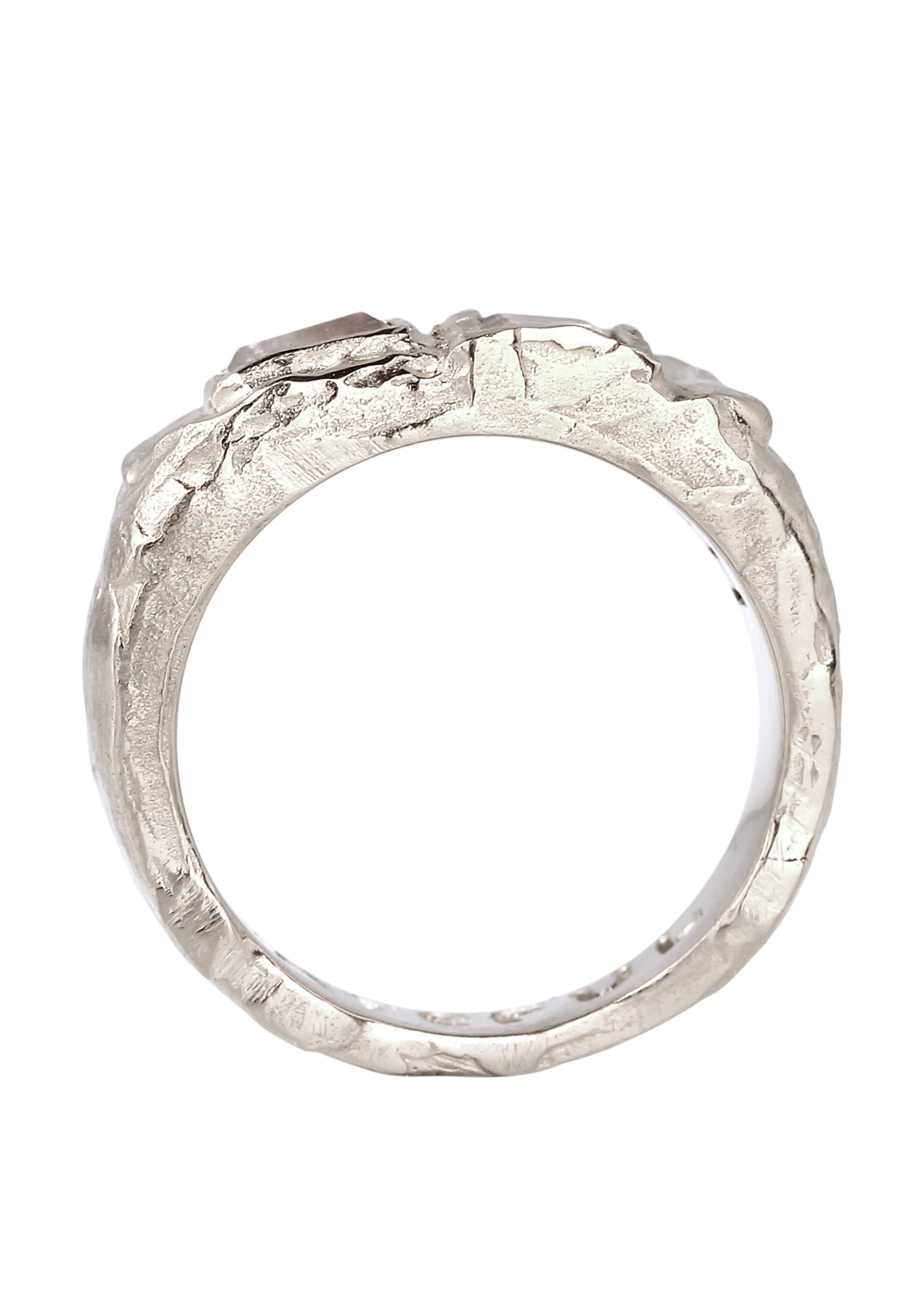 HAZE & GLORY Siegelring »Ring Siegelring Quarz Rosa 925 Sterling Silber«