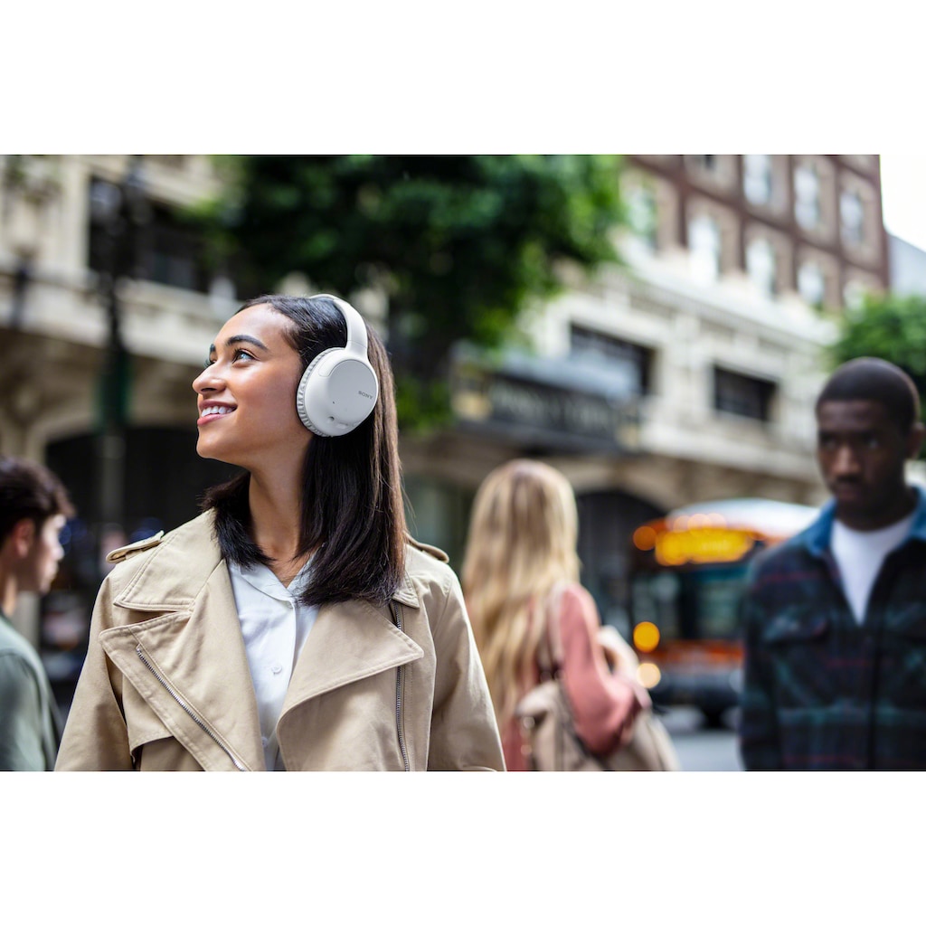 Sony Over-Ear-Kopfhörer »WH-CH710N Kabellose Noise Cancelling«, Bluetooth-NFC, Noise-Cancelling-kompatibel mit Siri, Google Now-Freisprechfunktion