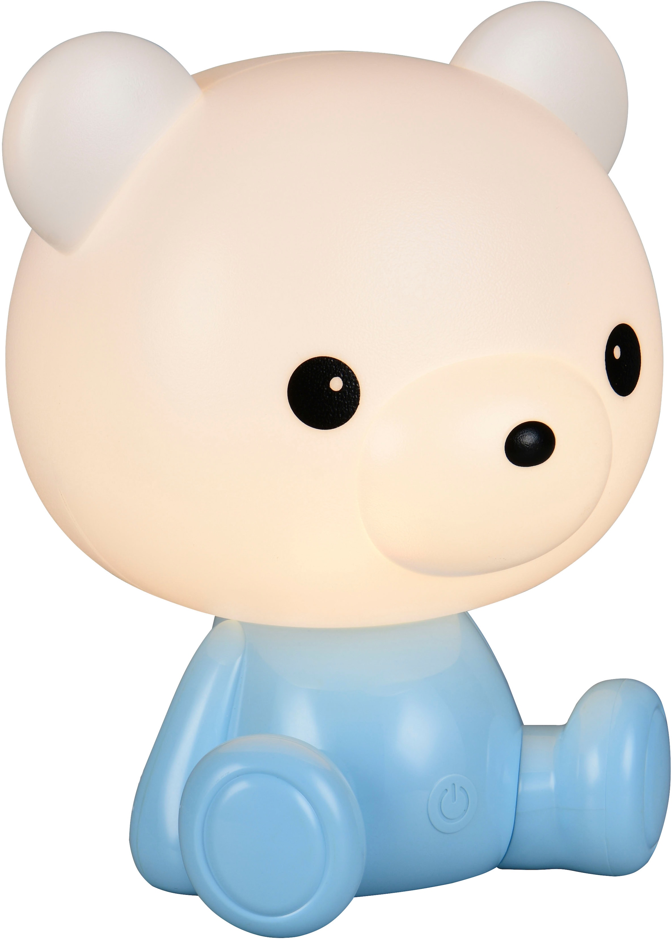 REALITY Leuchten LED Tischleuchte »CUTIE, Kinderzimmer Tischleuchte Nachttischleuchte Bären Optik, RGB« LED-Board 1 Stk. RGB | Warmweiß 0,3W 30 Lumen warmweiß 3000K, RGB Farbwechsel Modus, USB-Anschluss