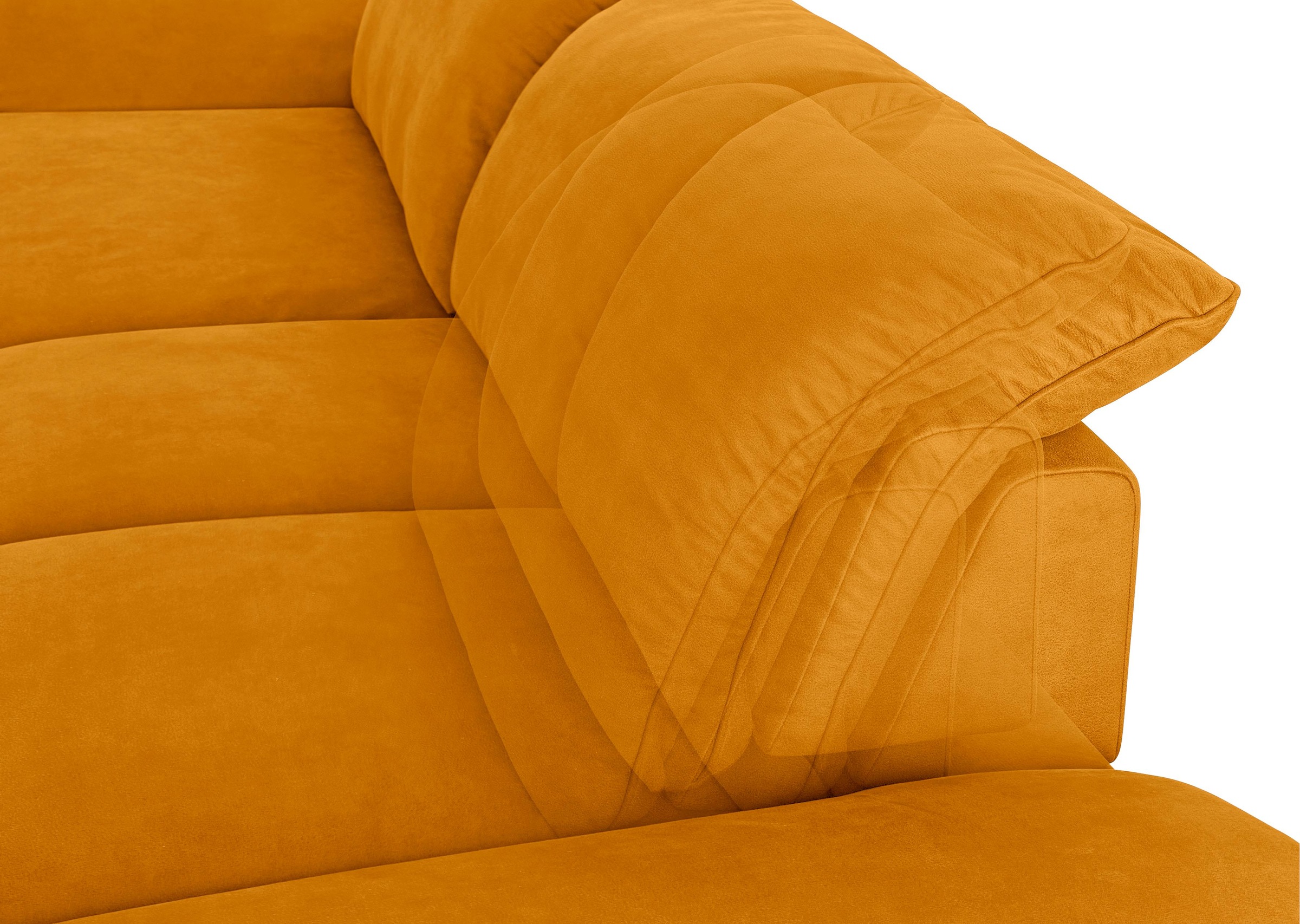 W.SCHILLIG Ecksofa »enjoy&MORE, Designsofa, elegant und bequem, L-Form«, mit Sitztiefenverstellung, Füße Chrom glänzend, Breite 310 cm