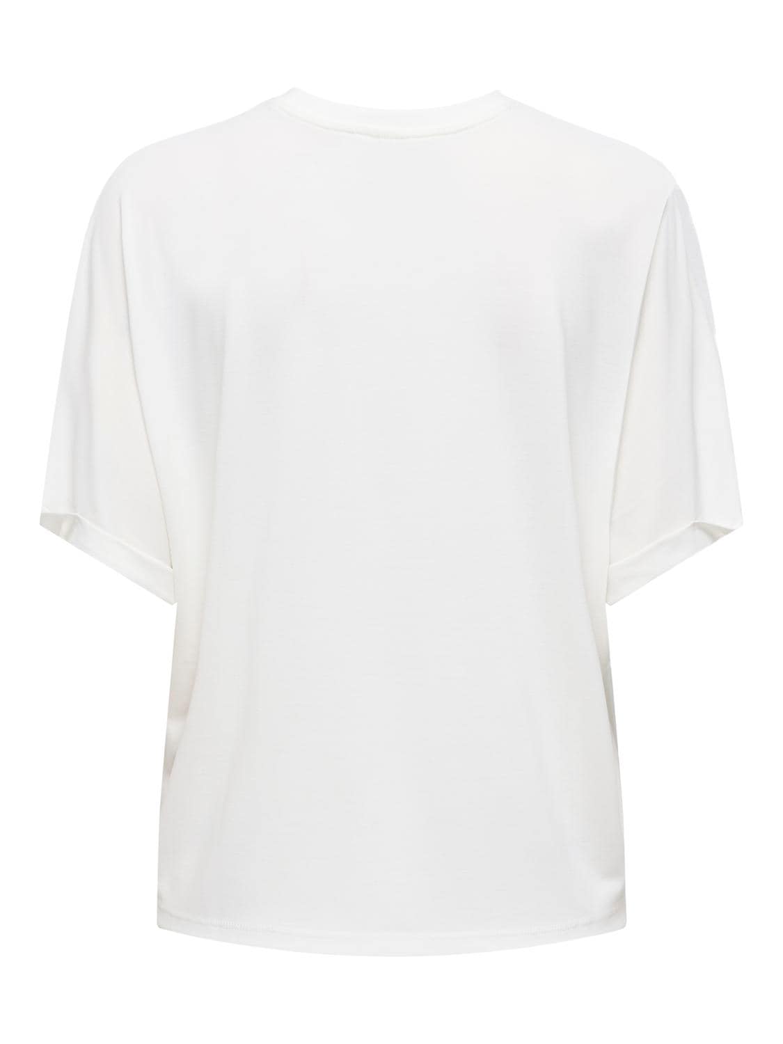 ONLY T-Shirt »ONLFREE LIFE S/S FOLD-UP TOP BOX JRS« Materialmix, regular fit, Rundhals