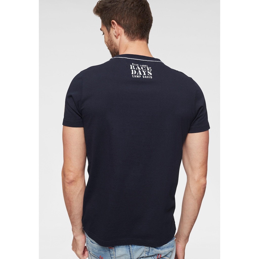 CAMP DAVID T-Shirt, mit Frontprint