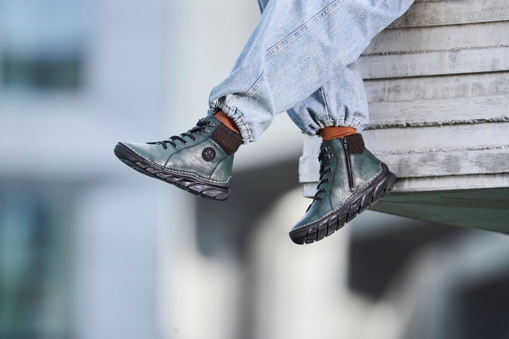 Rieker Winterboots  Schnürboots, Stiefelette mit Innenreißverschluss