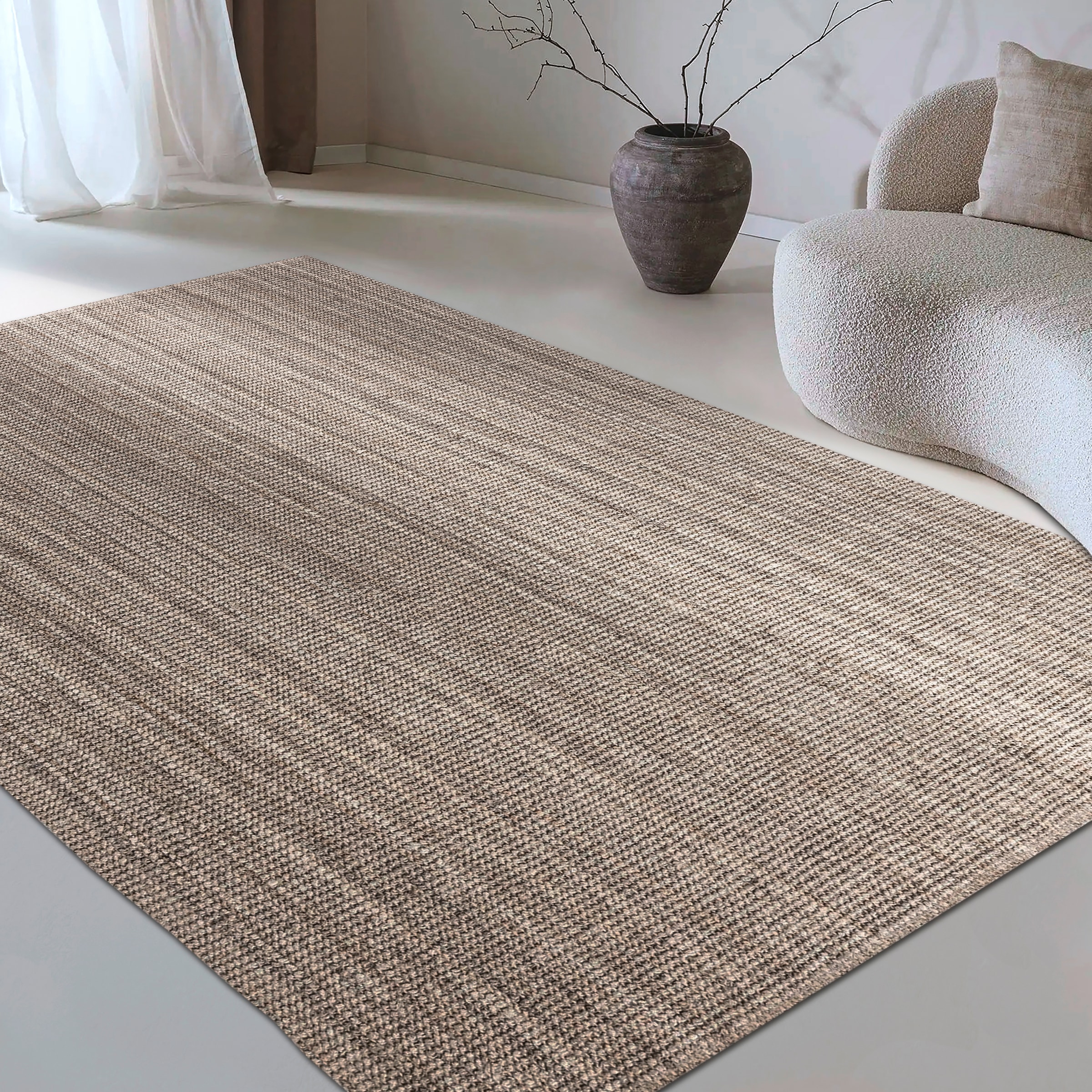 my home Teppich »Avot Juteteppich«, rechteckig, 10 mm Höhe, 100% Jutefaser, Läufer, Esszimmer, Wohnzimmer, Skandi