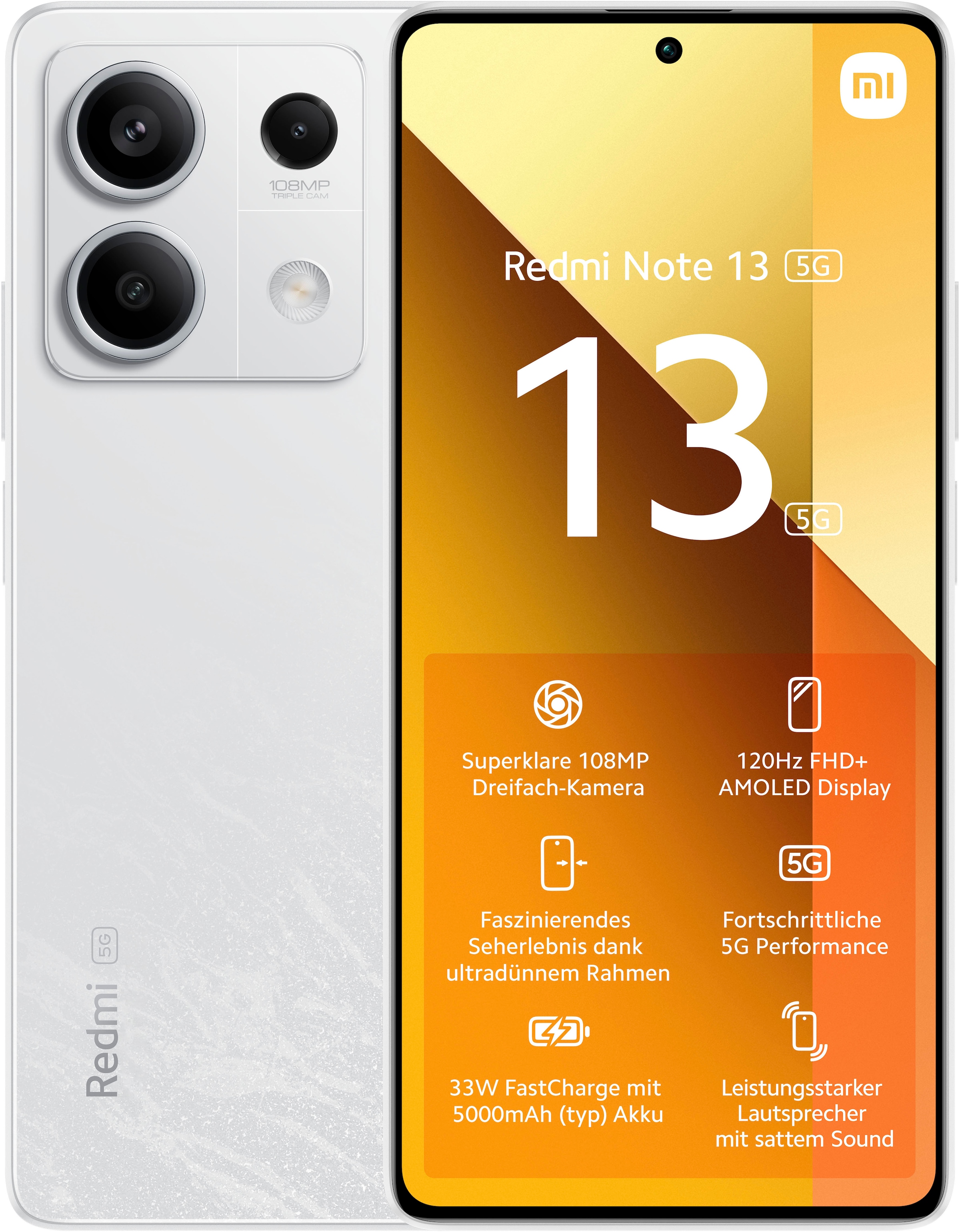 Xiaomi Smartphone »Redmi Note 13 8+256GB«, Arctic White