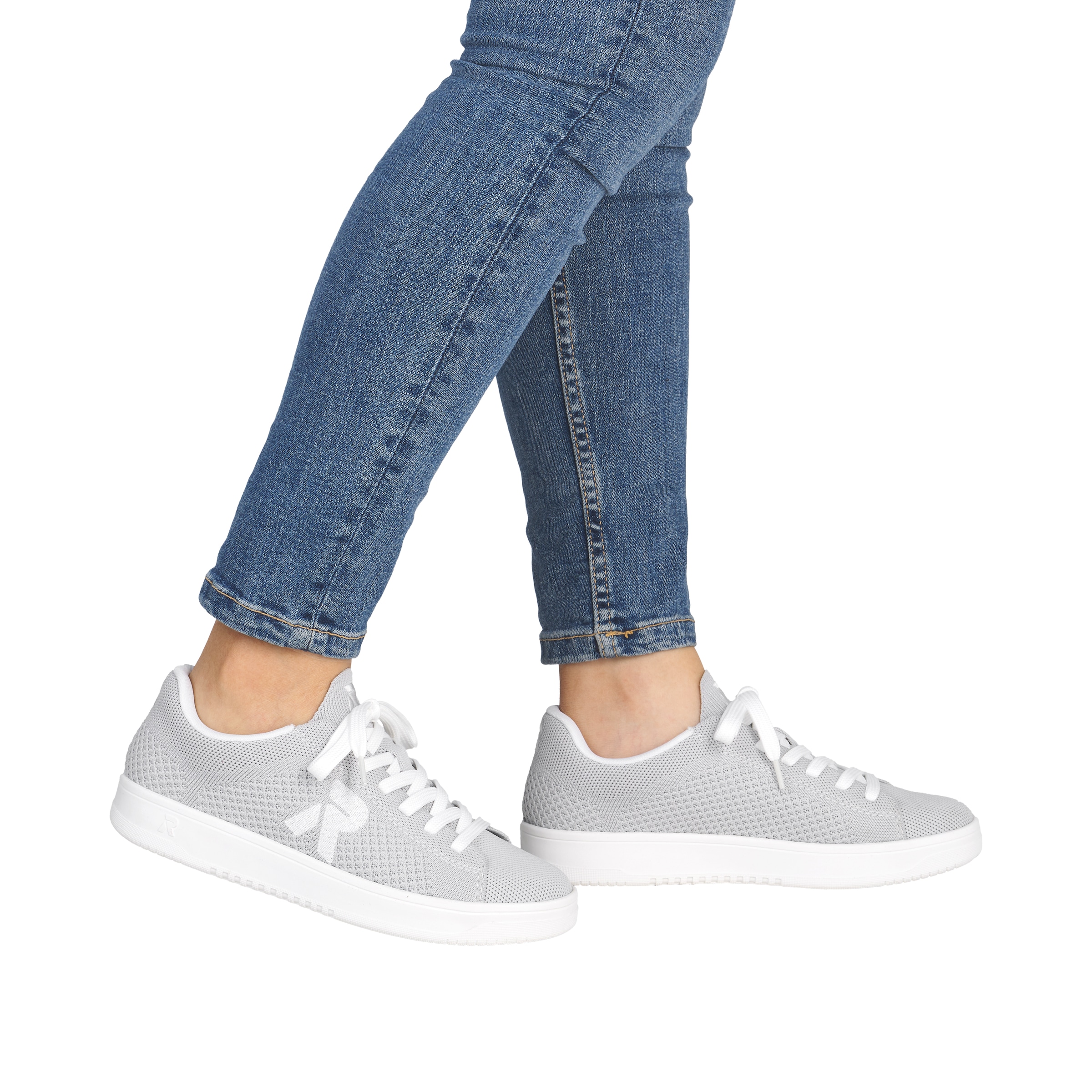 RIEKER Sport Plateausneaker  Slip-on Sneaker, Halbschuh, Freizeitsneaker mit aufgesetzter Schnürung