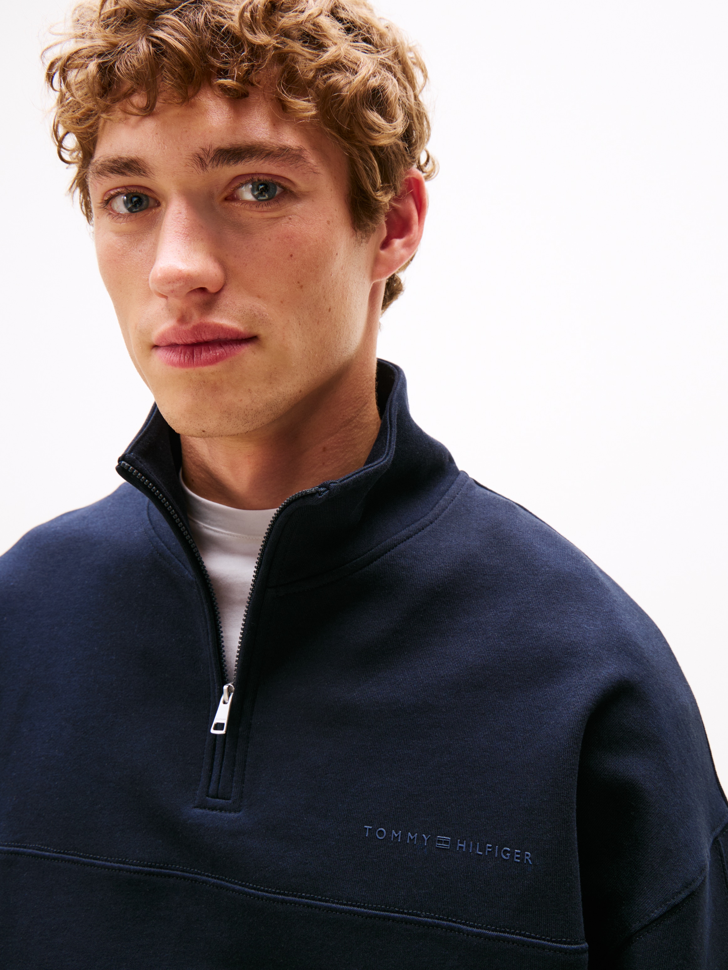 Tommy Hilfiger Underwear Sweatshirt »HALF ZIP«, Troyer, Baumwollmix