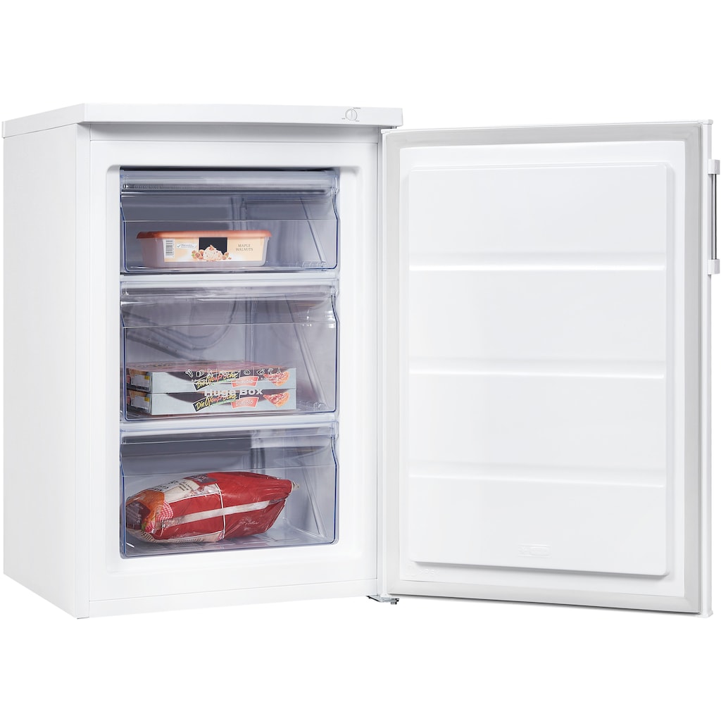 exquisit Gefrierschrank »GS81-H-010D weiss«, 85 cm hoch, 56 cm breit