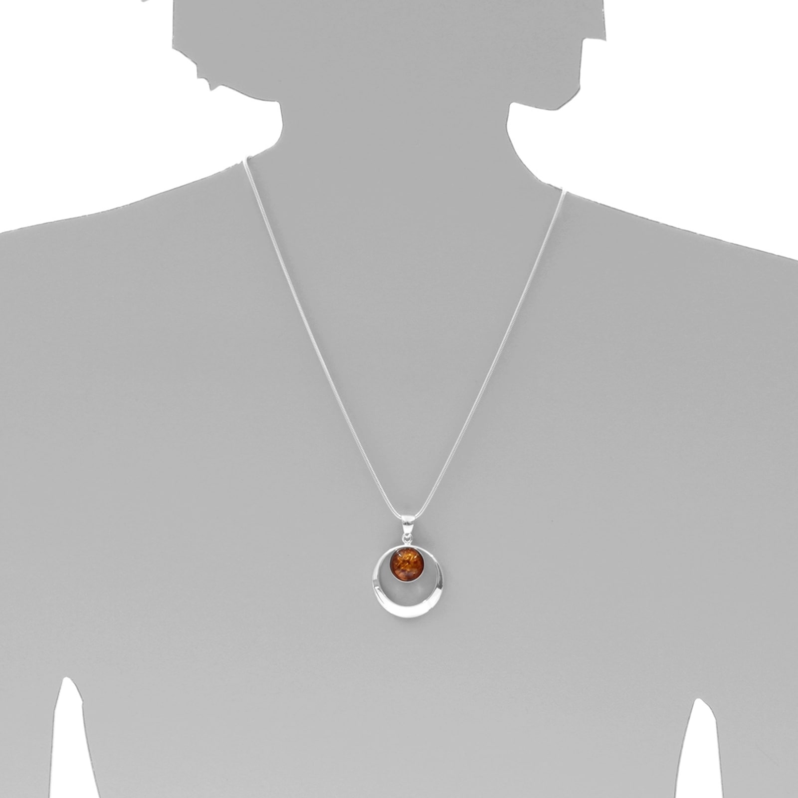 OSTSEE-SCHMUCK Kette mit Anhänger »- Lenka - Silber 925/000 - Bernstein«